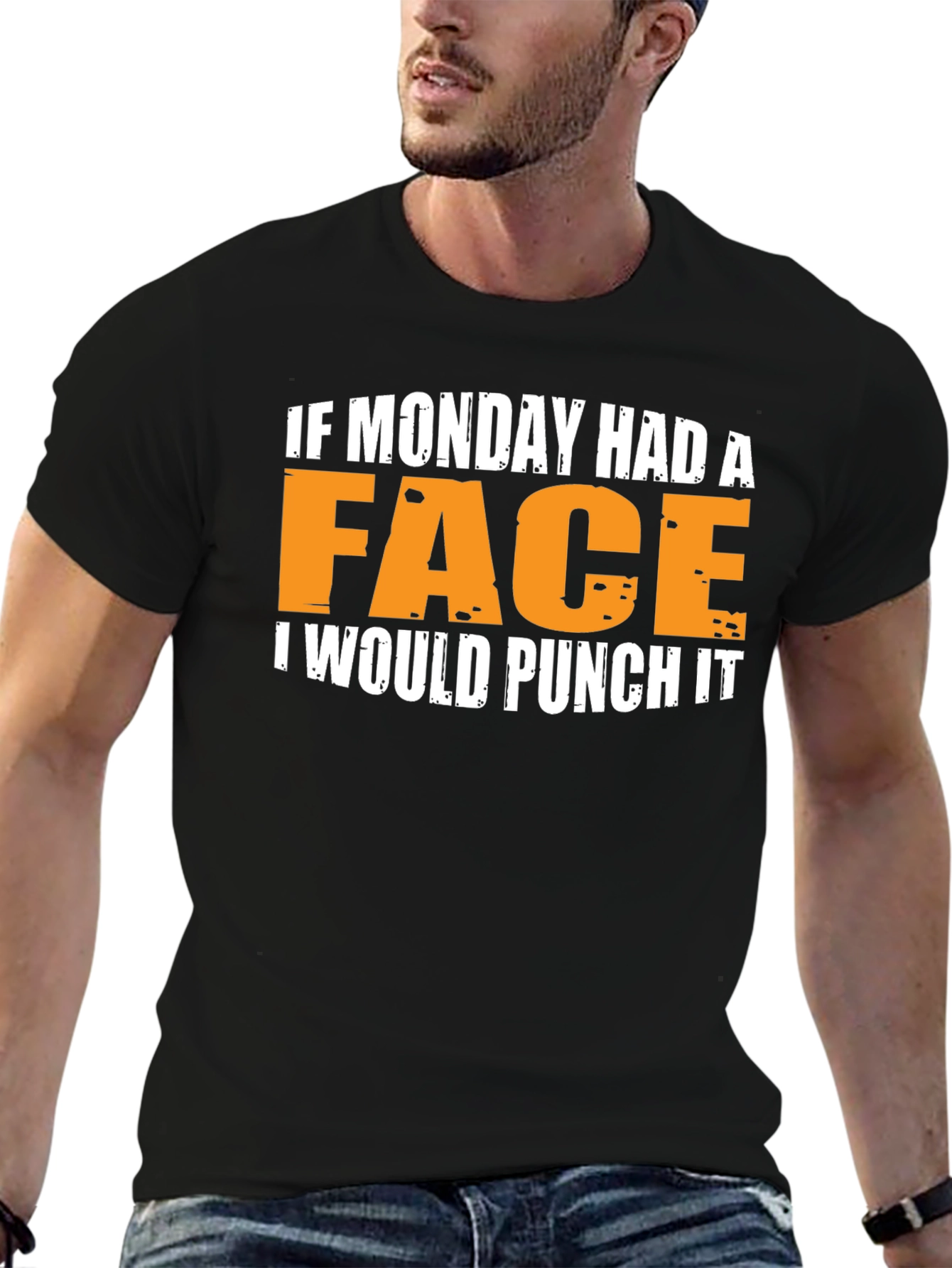 Funny Monday Punch Graphic T-Shirt