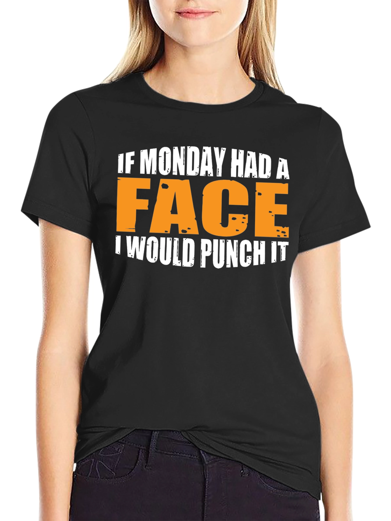 Funny Monday Punch Graphic T-Shirt
