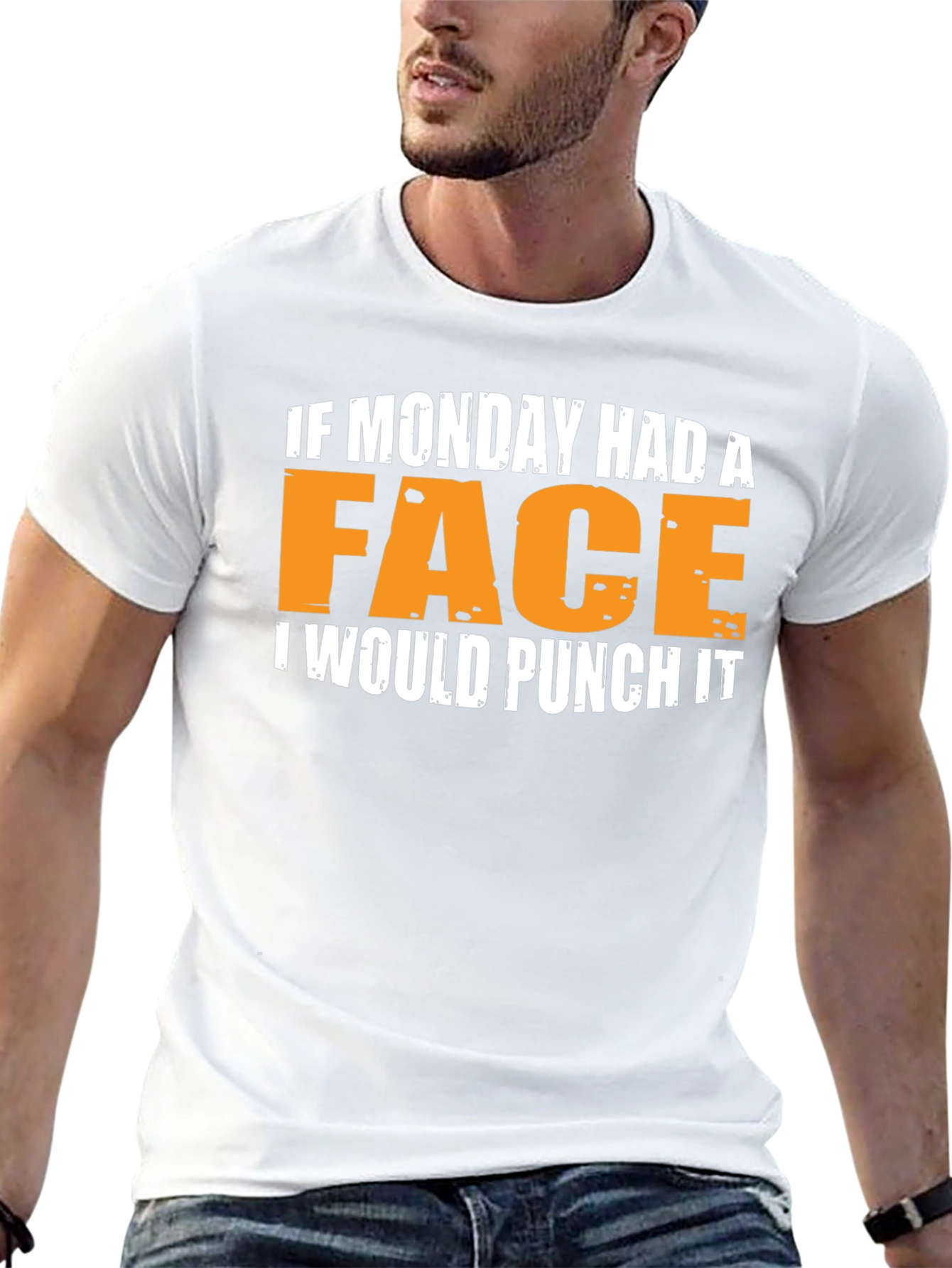 Funny Monday Punch Graphic T-Shirt