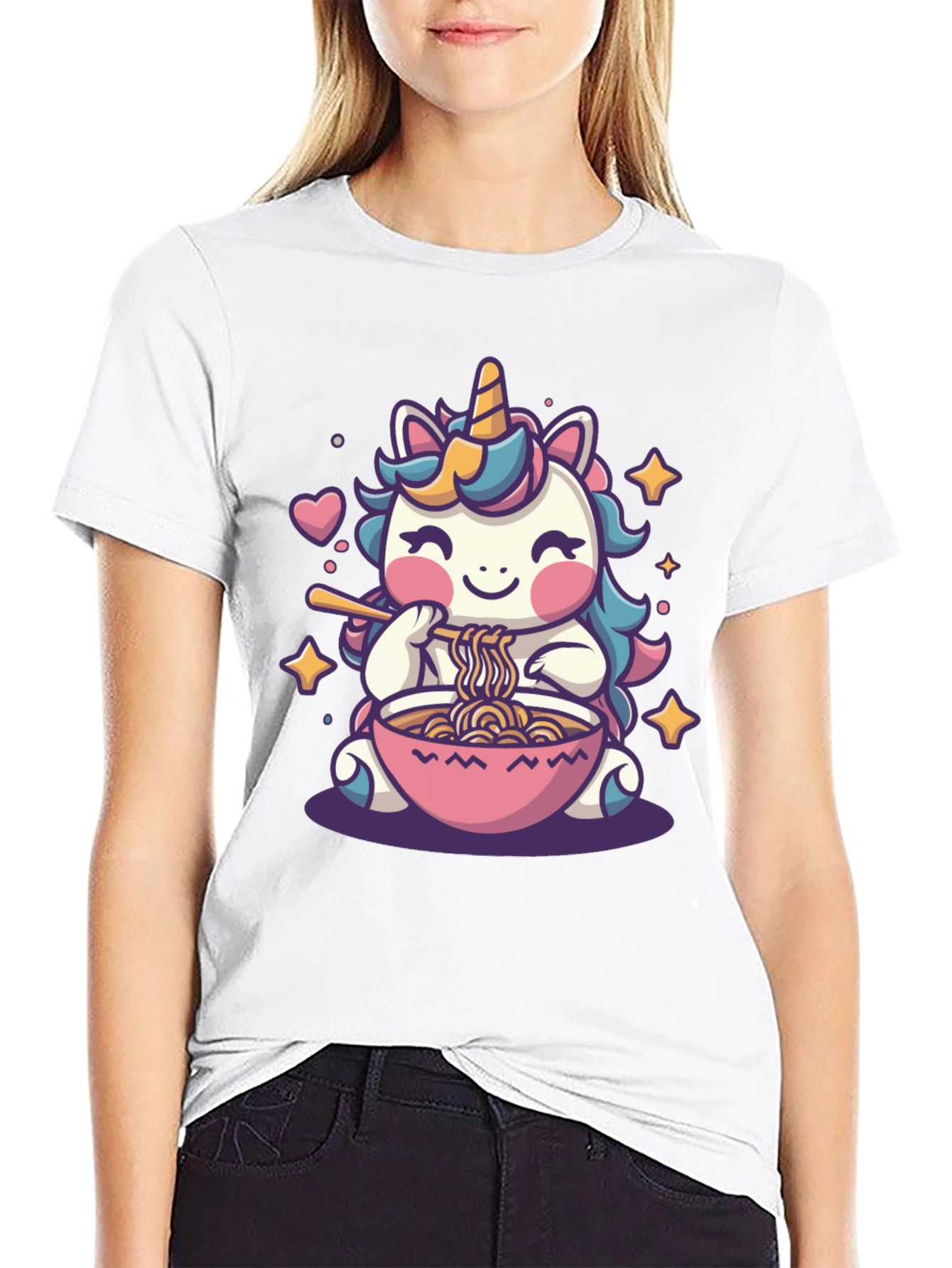 Unicorn Ramen Black T-Shirt