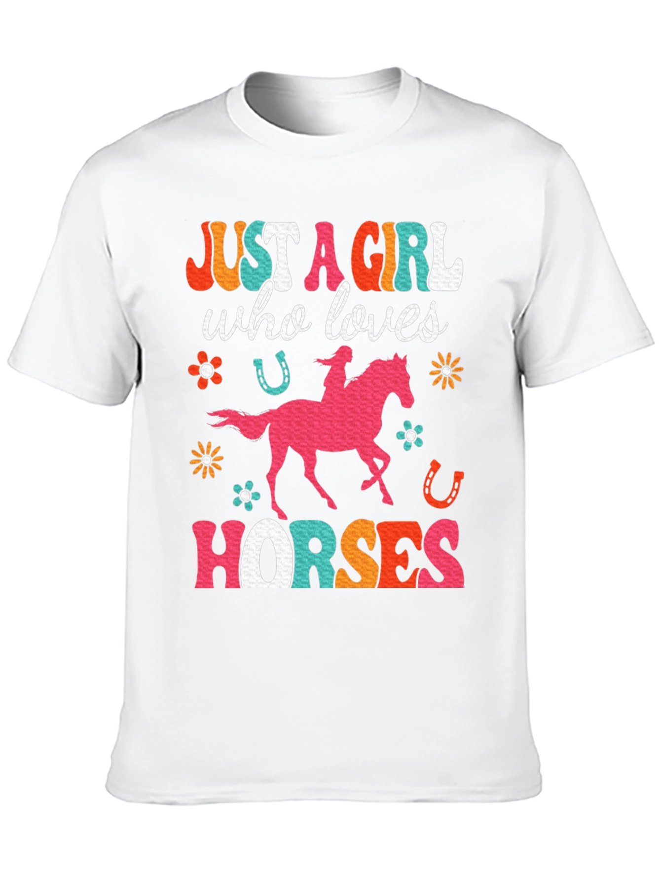 Just A Girl Who Loves Horses Graphic T-Shirt