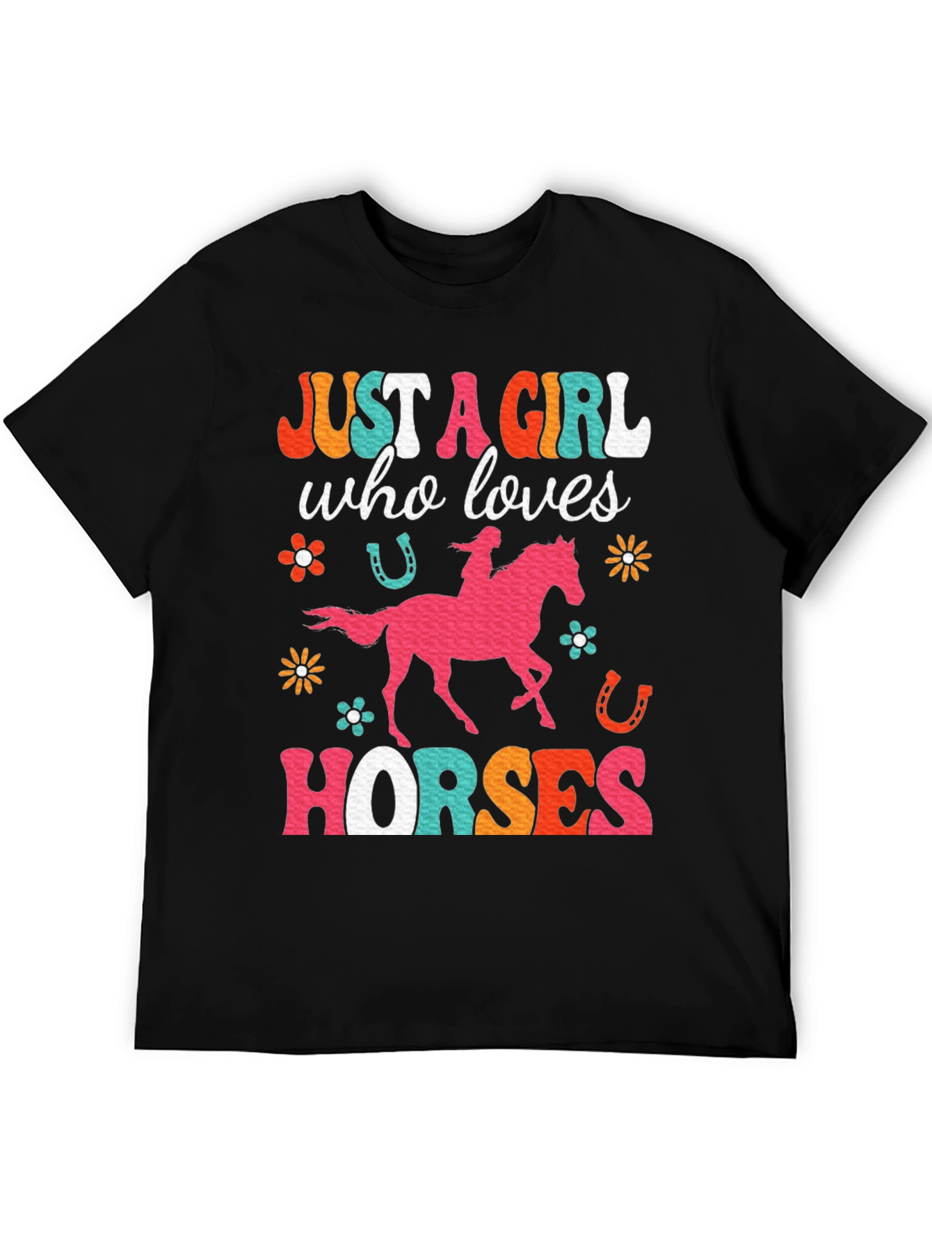 Just A Girl Who Loves Horses Graphic T-Shirt