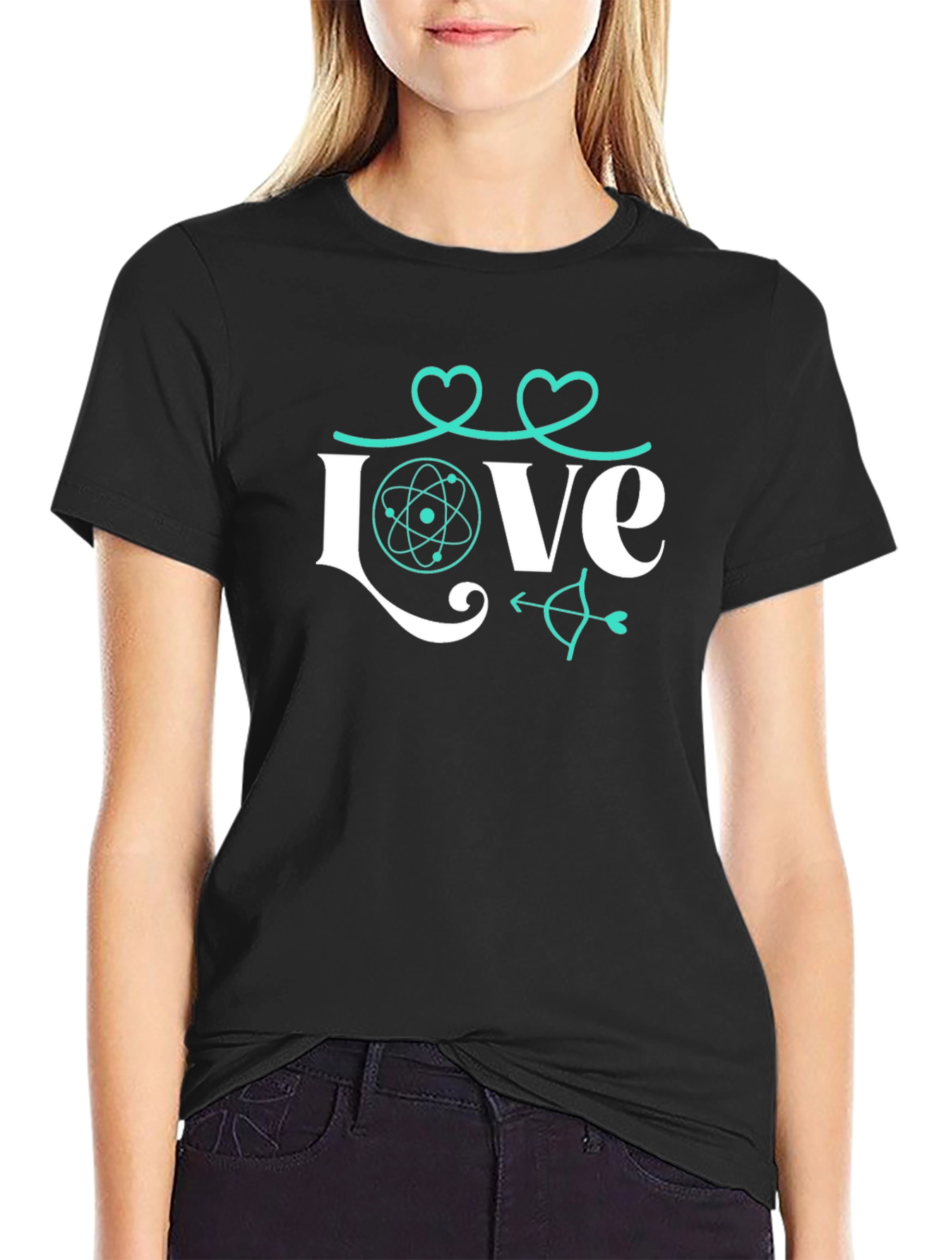 Science Love T-Shirt - Atom & Arrow Design