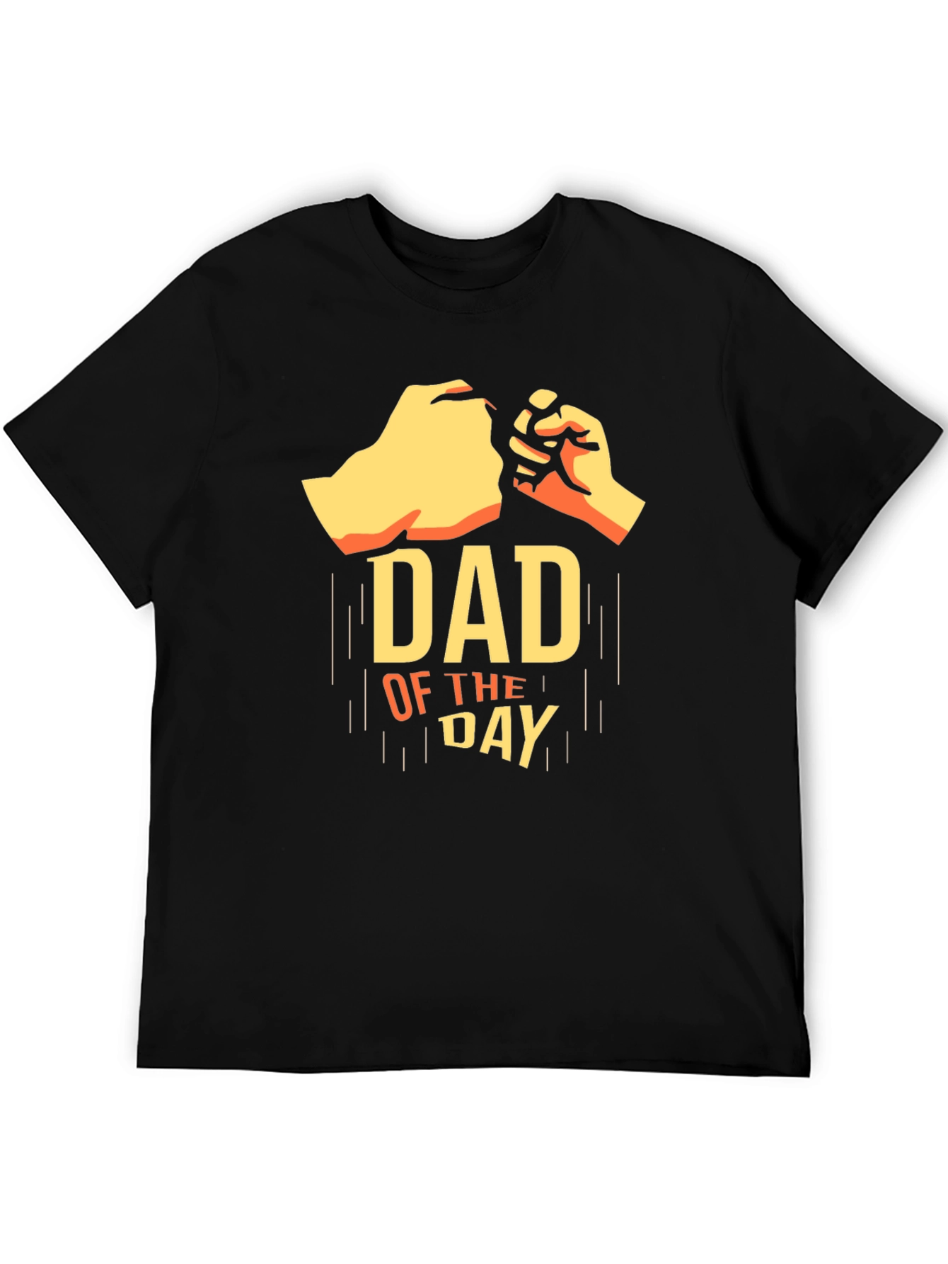 Dad of The Day Black Graphic Tee