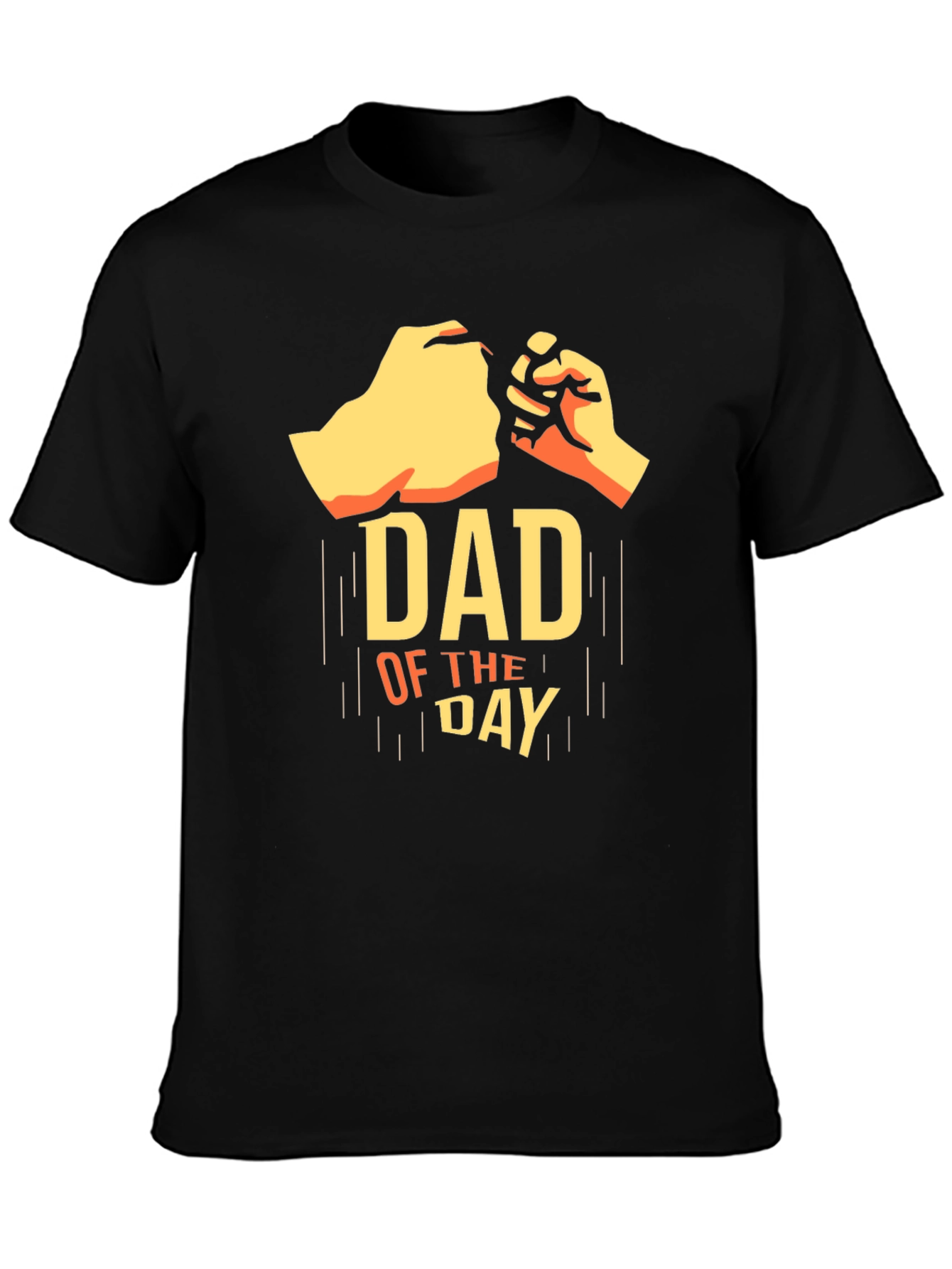 Dad of The Day Black Graphic Tee