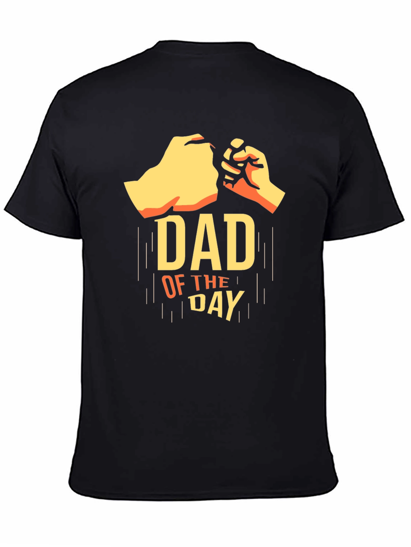 Dad of The Day Black Graphic Tee