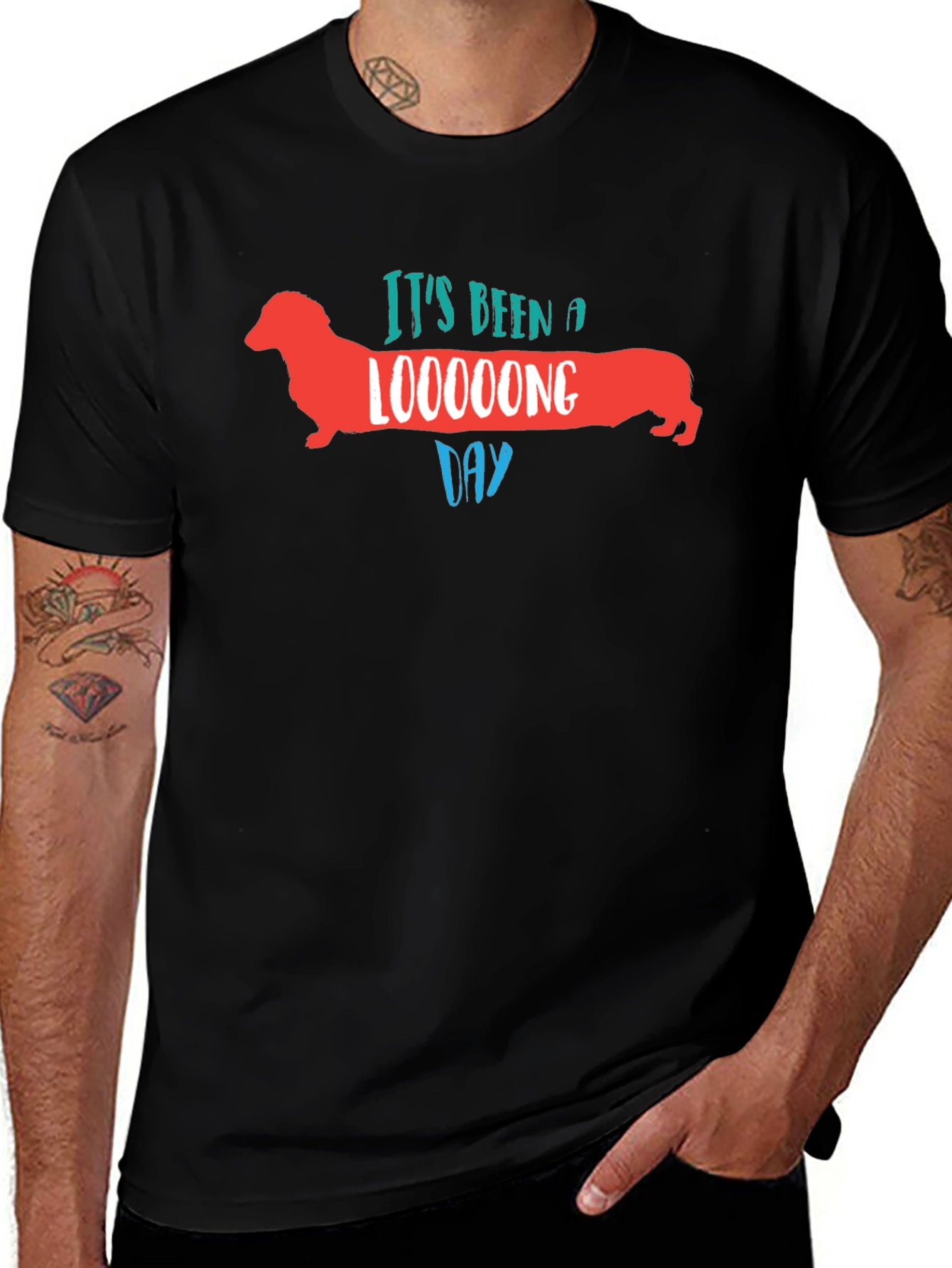 Long Day Dachshund Graphic Tee
