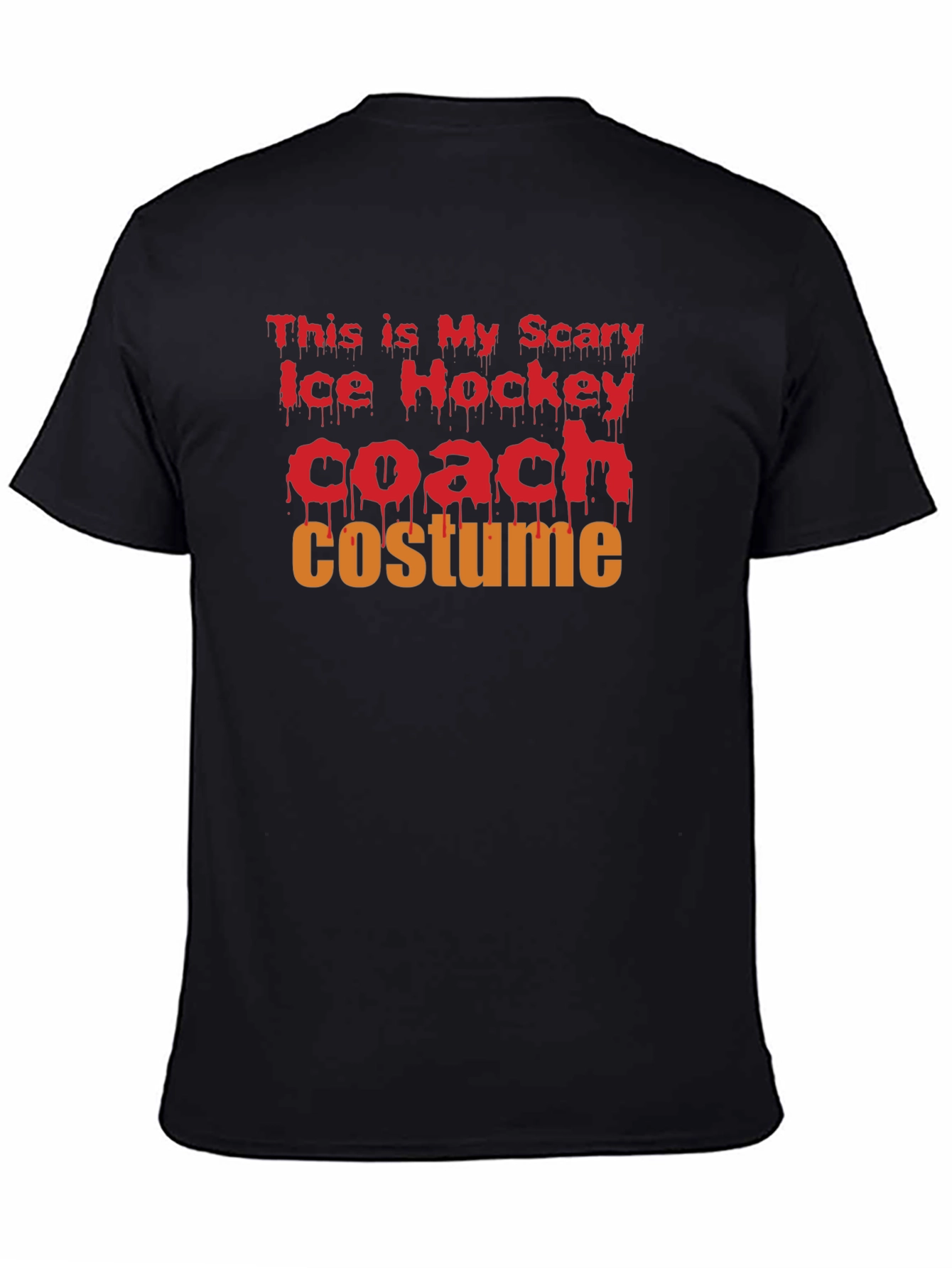 Scary Ice Hockey Coach Costume T-Shirt