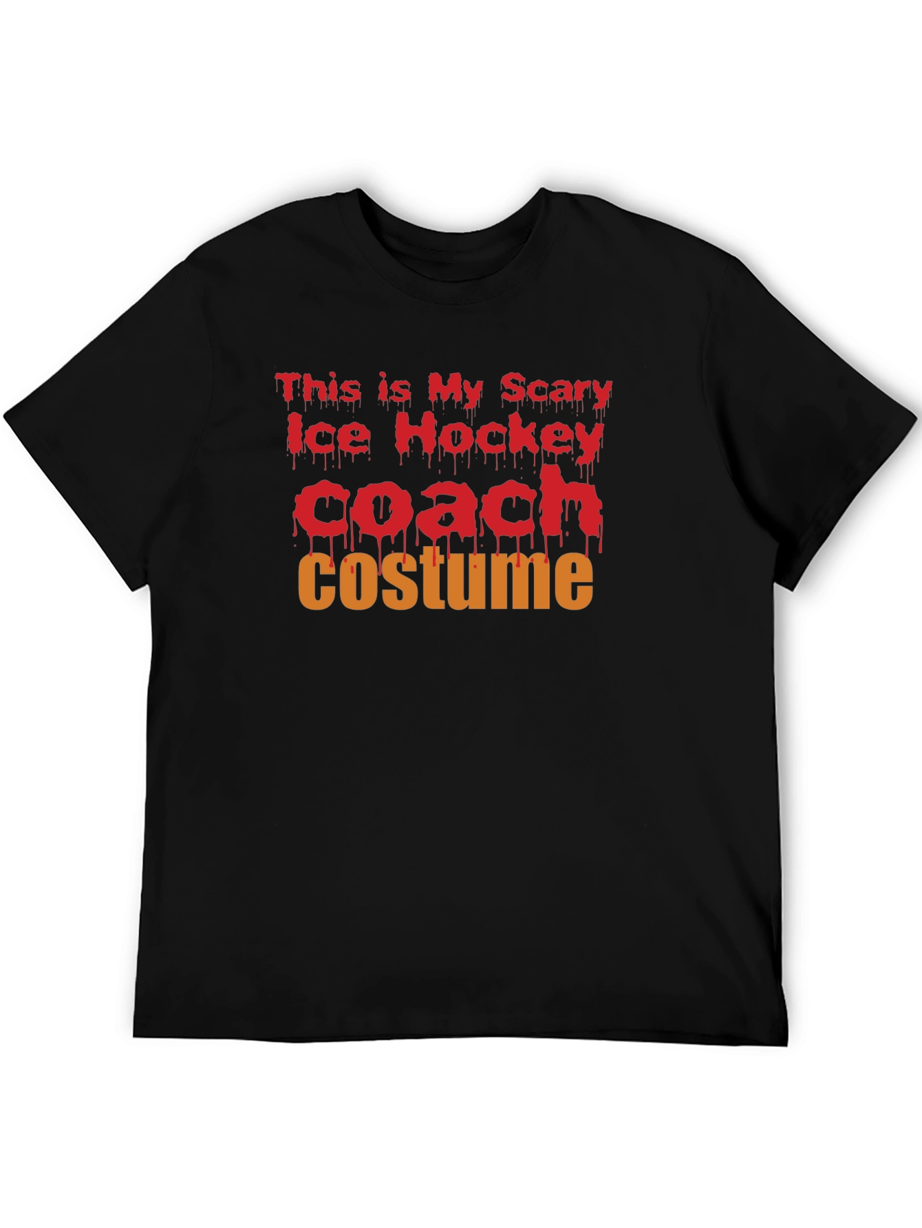 Scary Ice Hockey Coach Costume T-Shirt