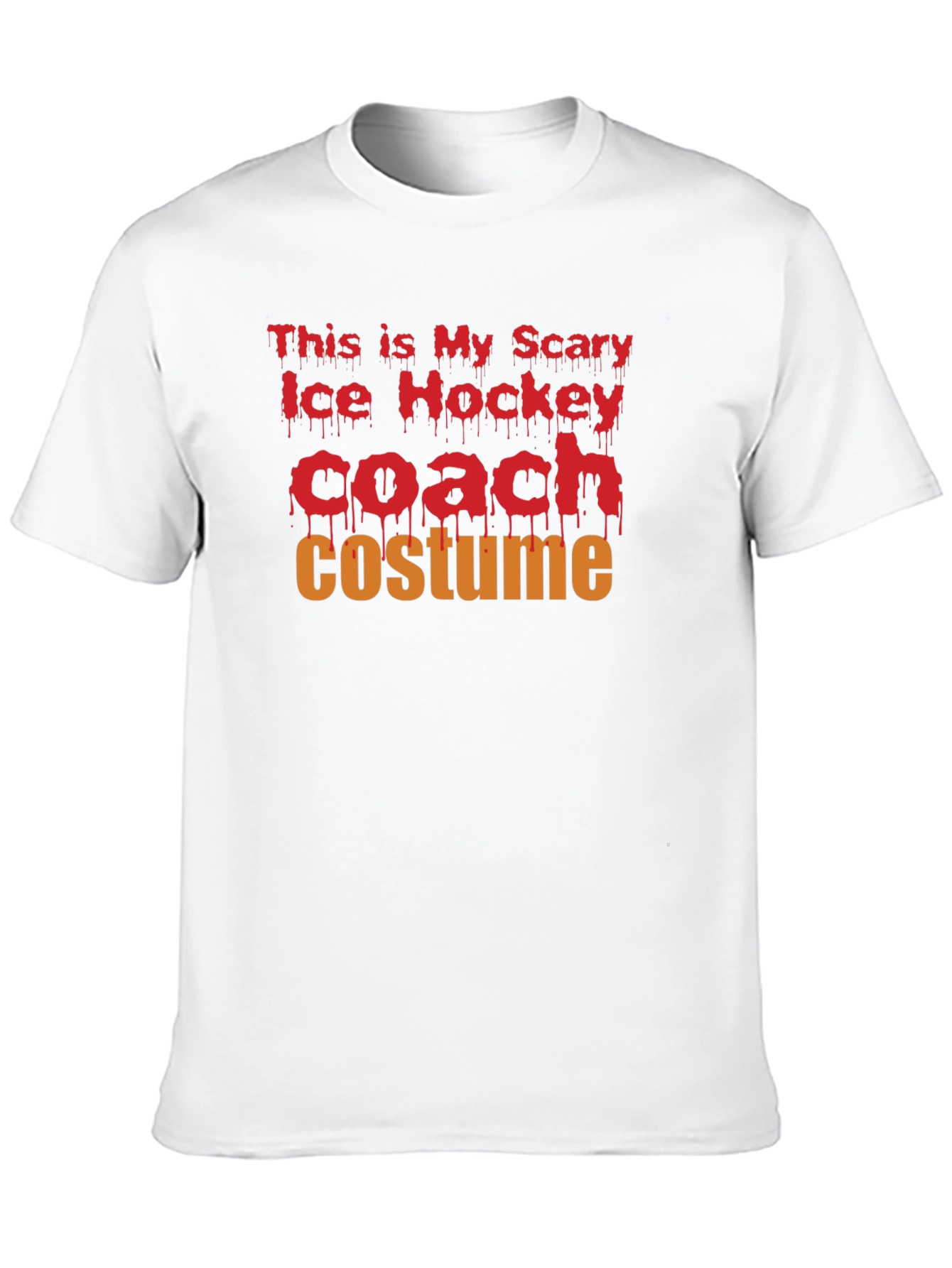 Scary Ice Hockey Coach Costume T-Shirt