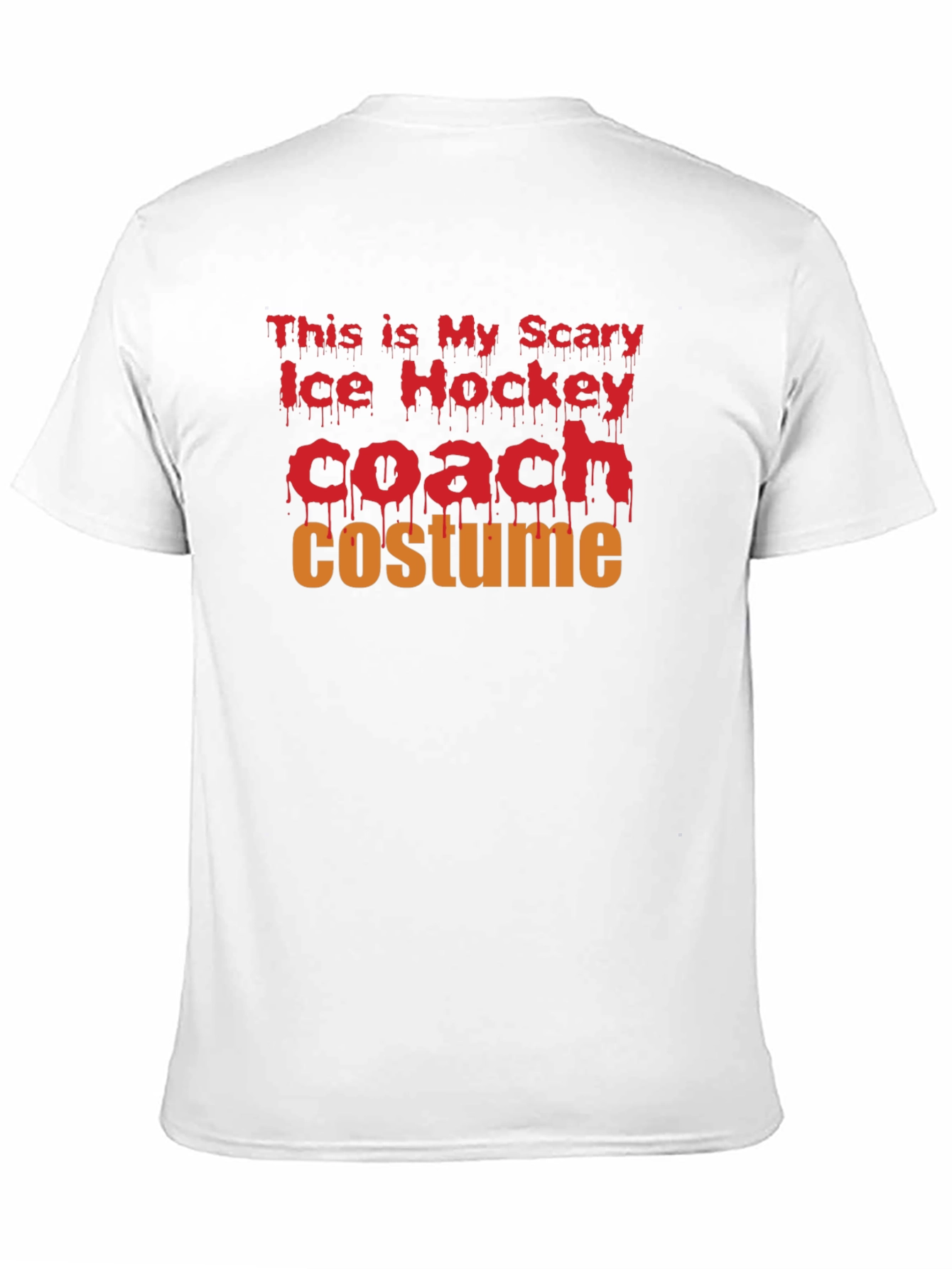 Scary Ice Hockey Coach Costume T-Shirt