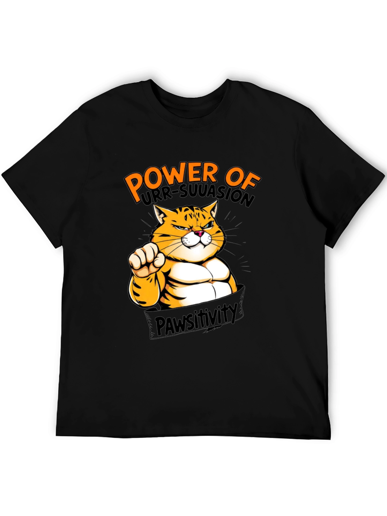 Power of Purr-Suasion Black T-Shirt
