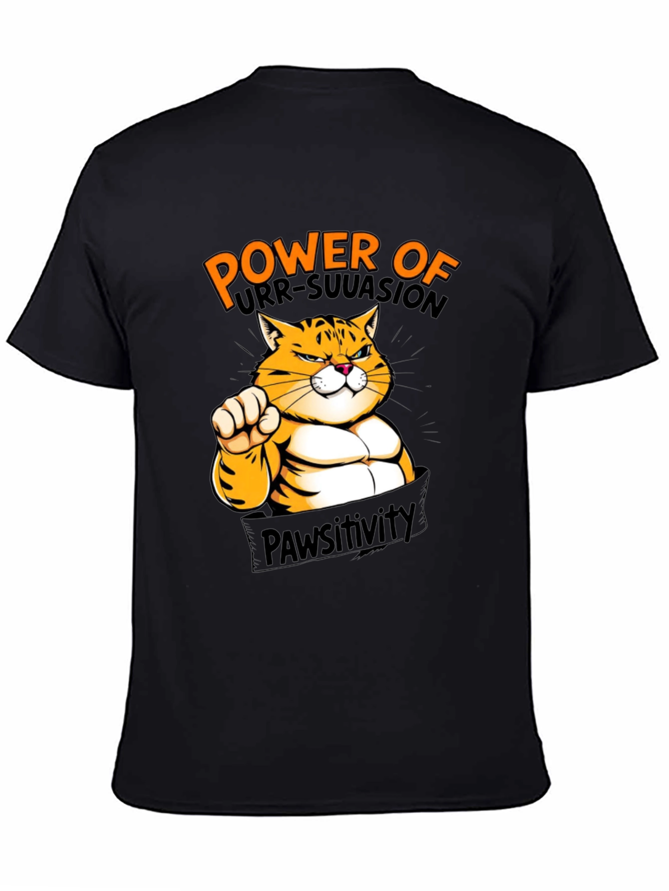 Power of Purr-Suasion Black T-Shirt