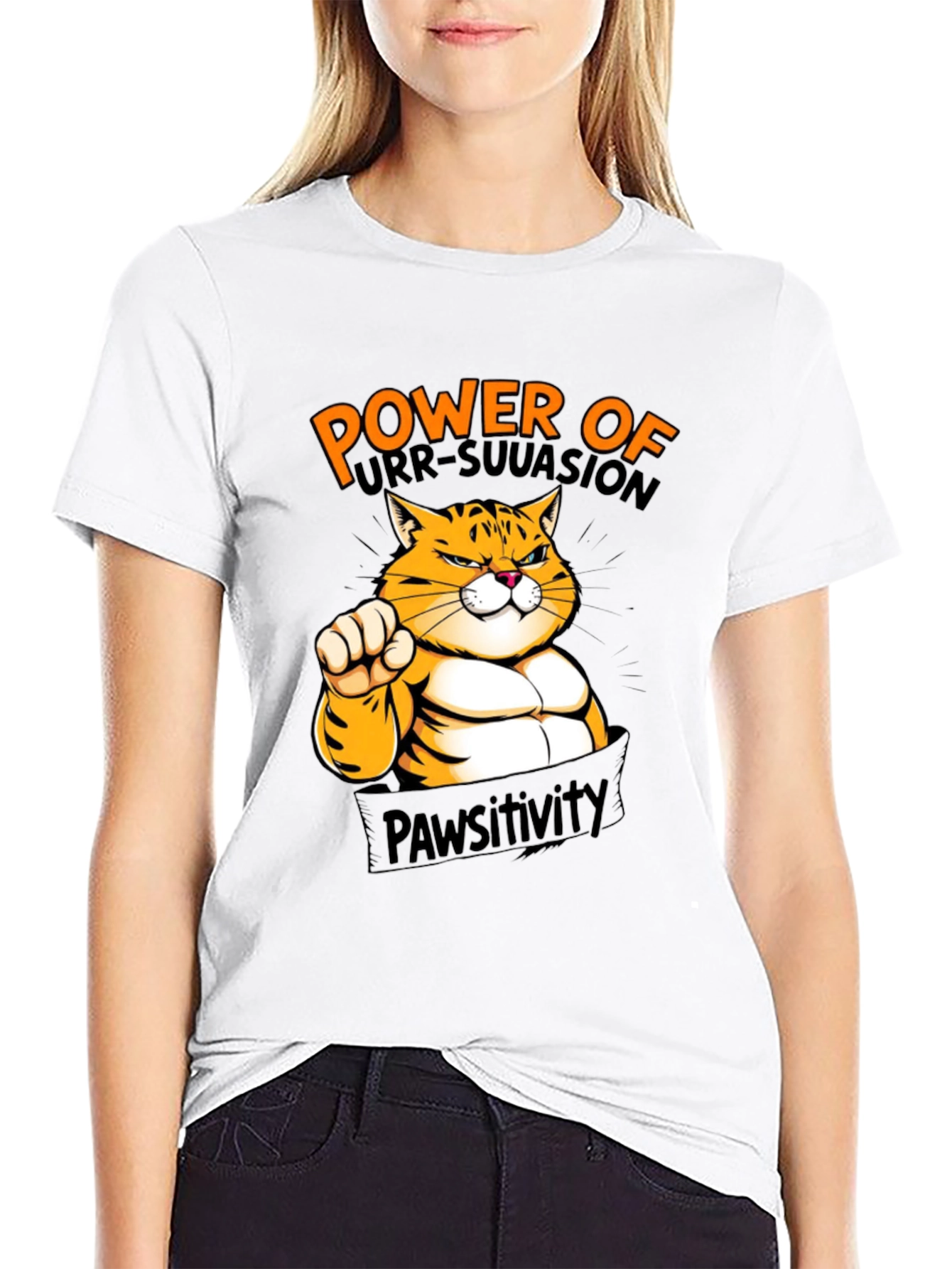 Power of Purr-Suasion Black T-Shirt