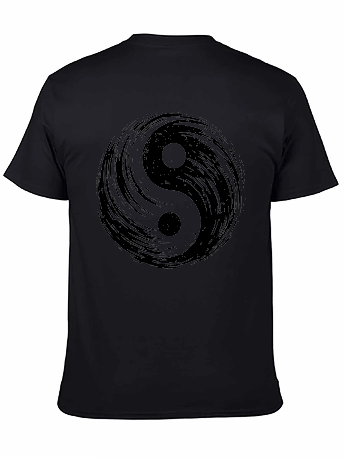 Yin Yang Graphic Black T-Shirt