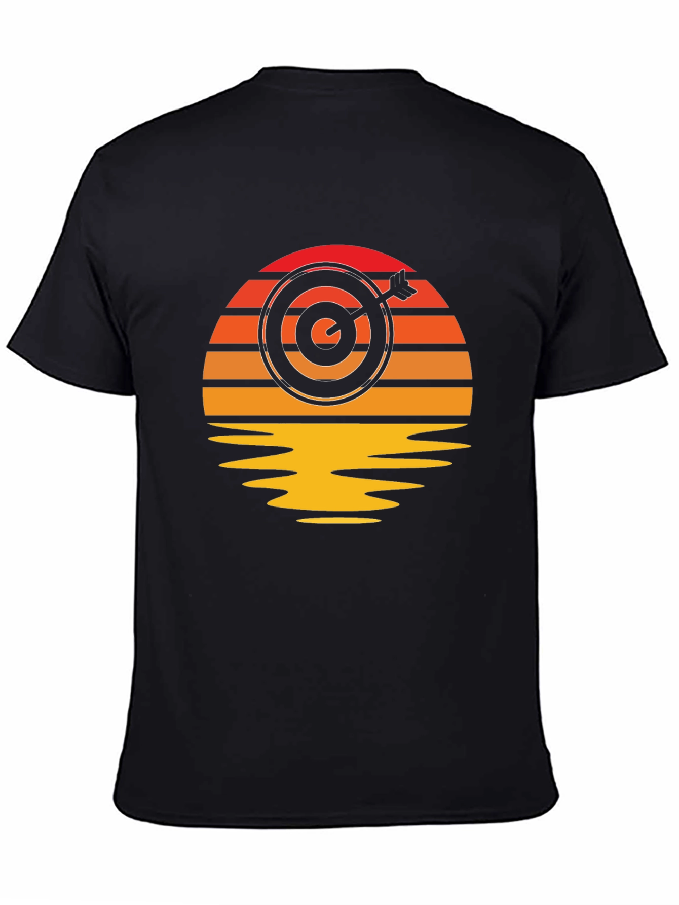 Sunset Target T-Shirt - Unique Archery Design