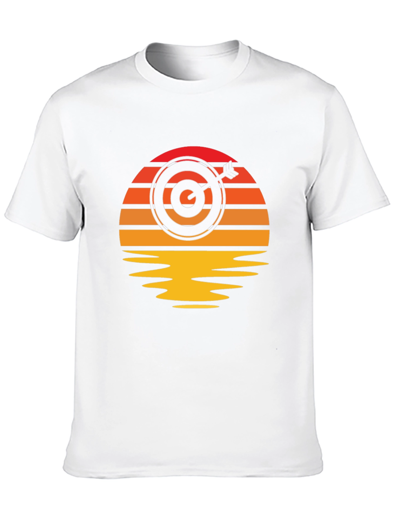 Sunset Target T-Shirt - Unique Archery Design