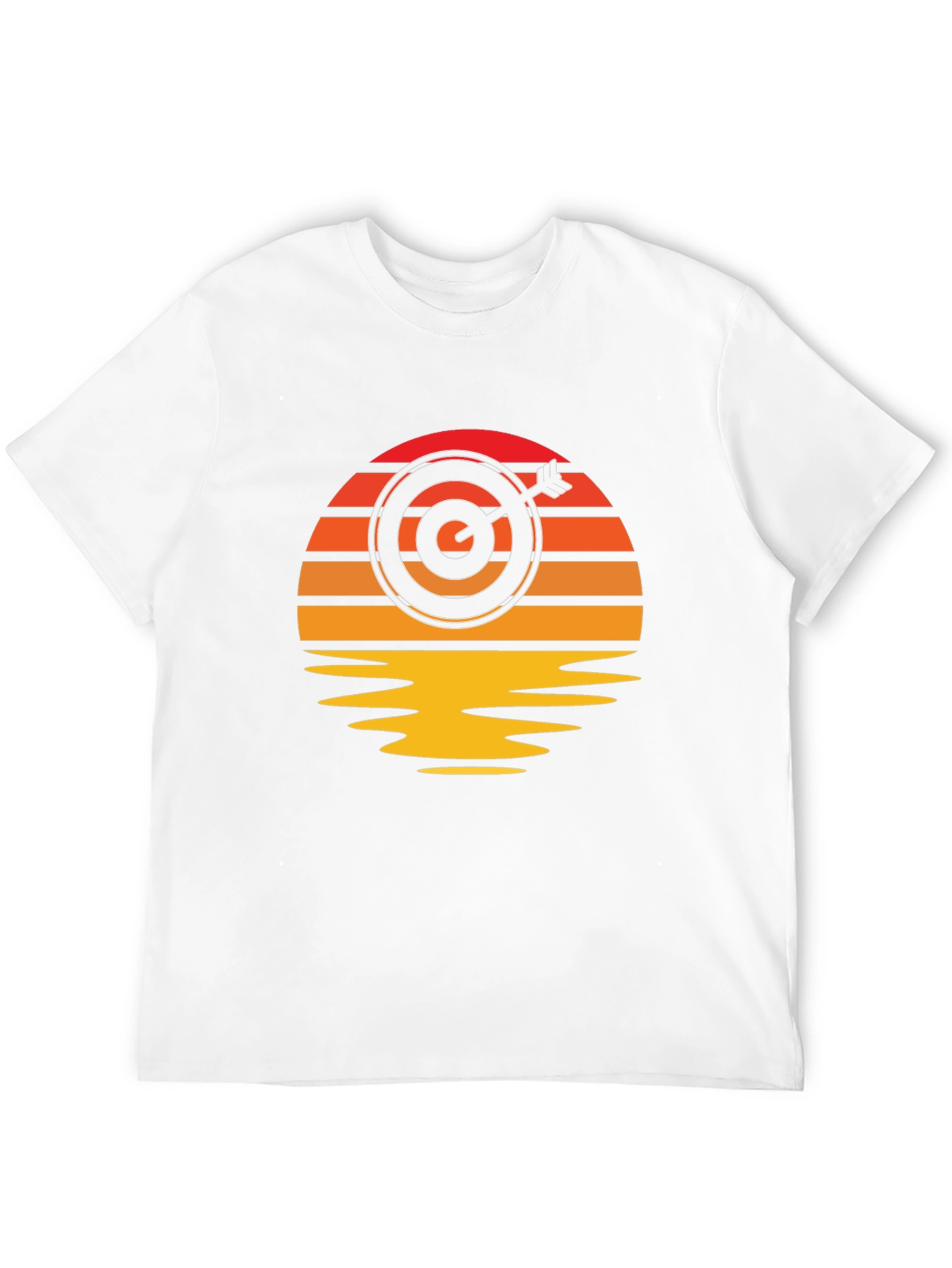 Sunset Target T-Shirt - Unique Archery Design