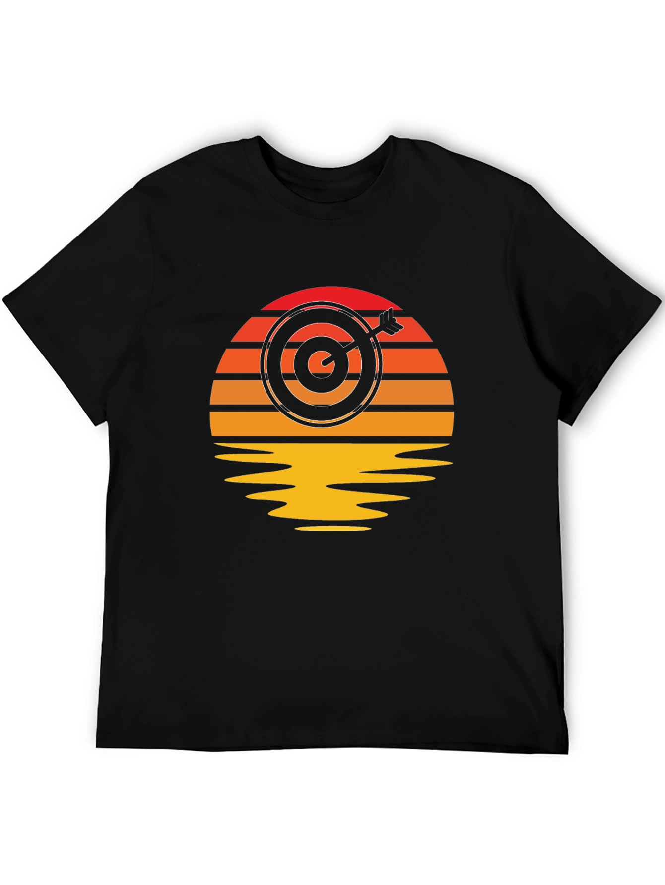 Sunset Target T-Shirt - Unique Archery Design