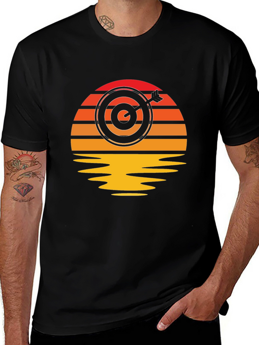 Sunset Target T-Shirt - Unique Archery Design