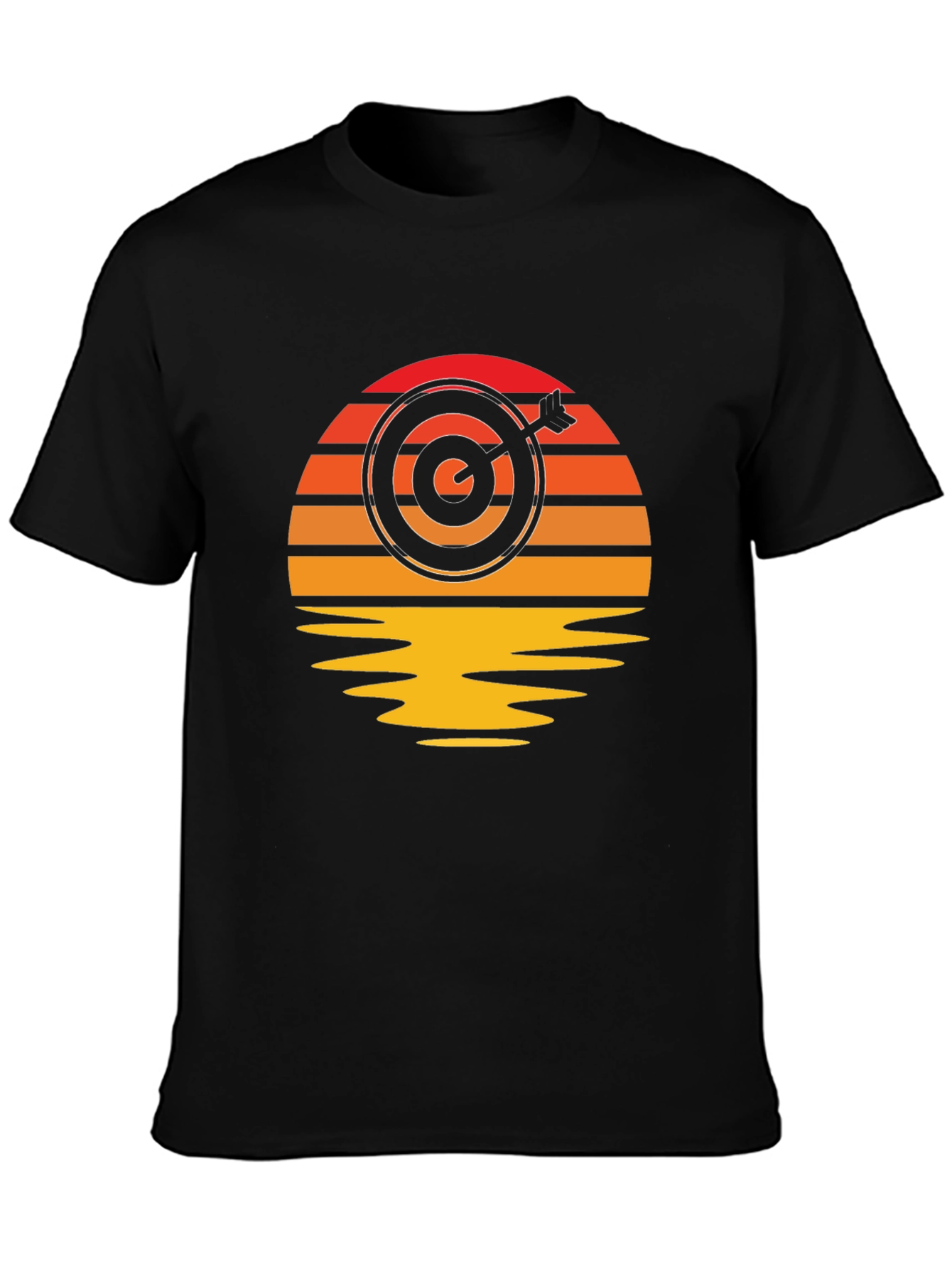 Sunset Target T-Shirt - Unique Archery Design
