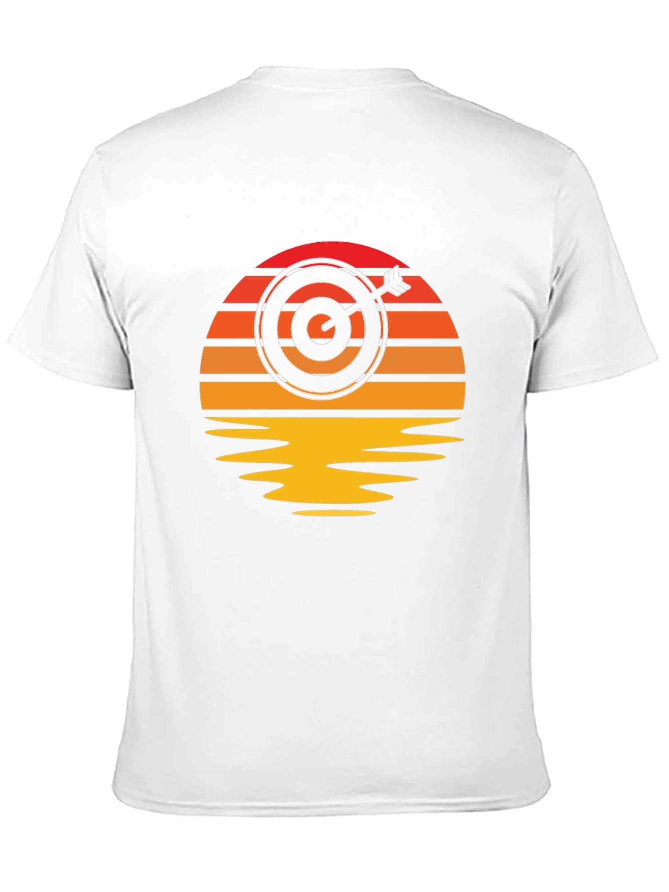 Sunset Target T-Shirt - Unique Archery Design