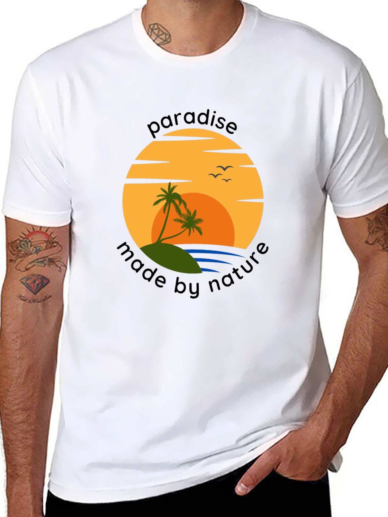 Paradise Made By Nature Graphic T-Shirt