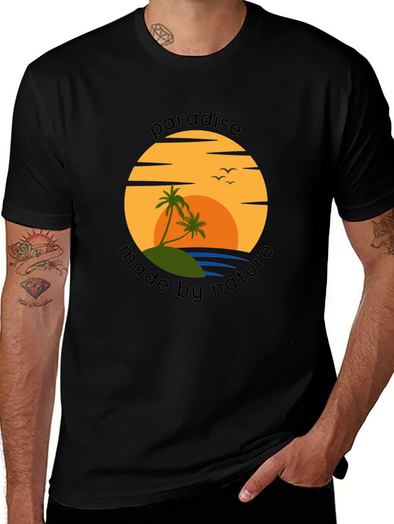 Paradise Made By Nature Graphic T-Shirt