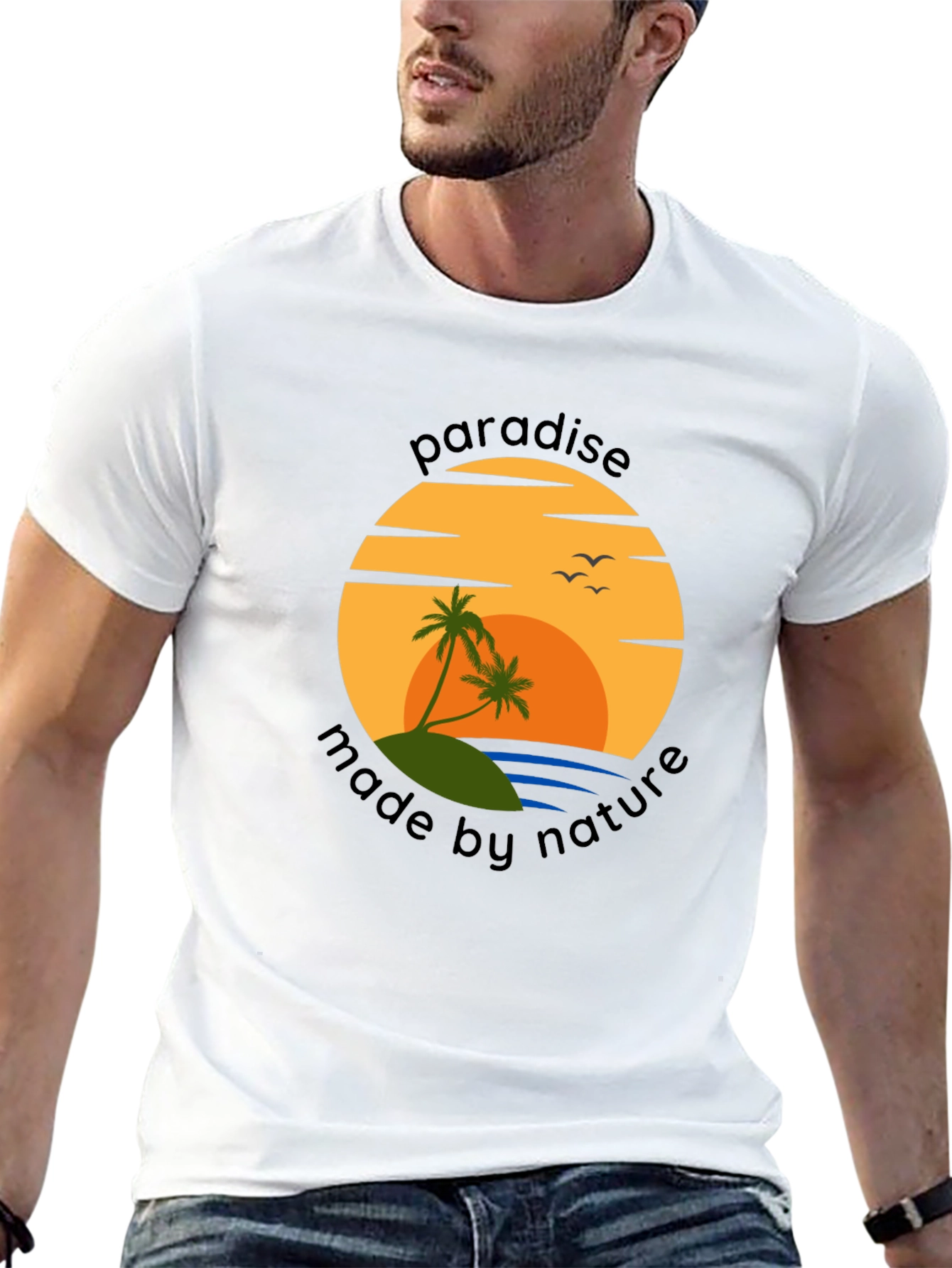 Paradise Made By Nature Graphic T-Shirt