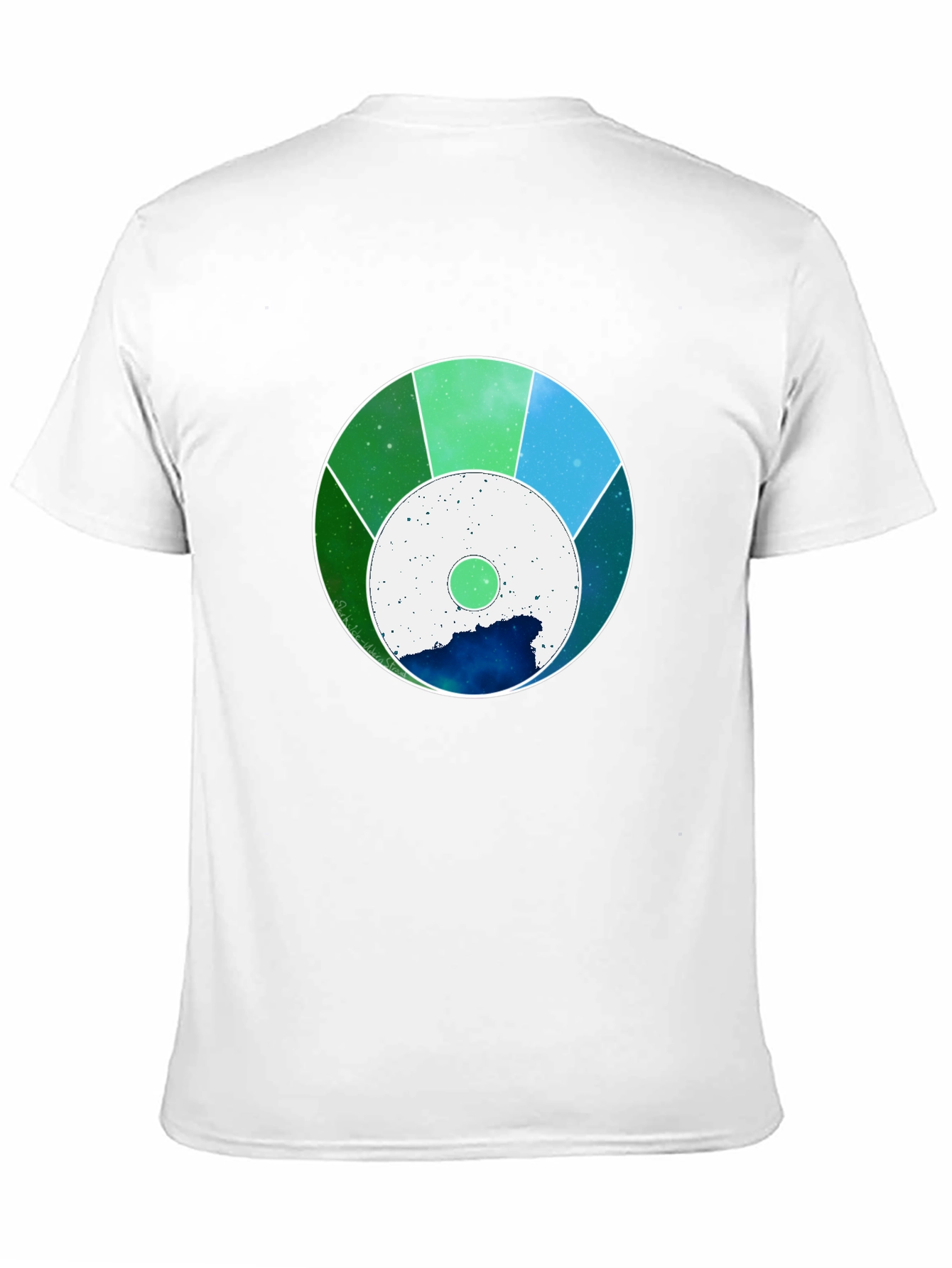 Cosmic Circle Graphic Tee - Black