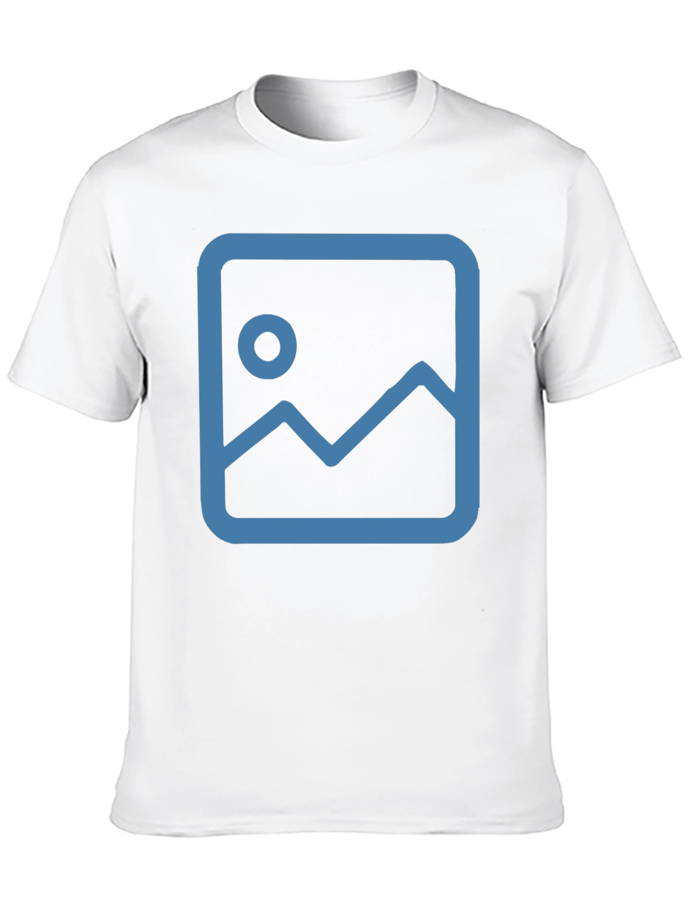 Black T-Shirt with Placeholder Graphic