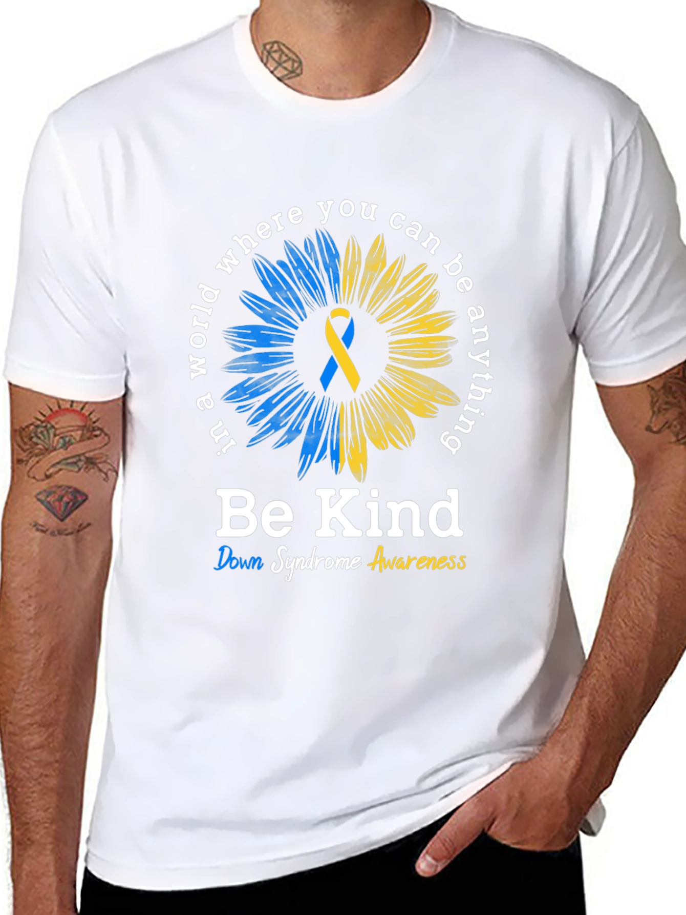 Be Kind Down Syndrome Awareness T-Shirt