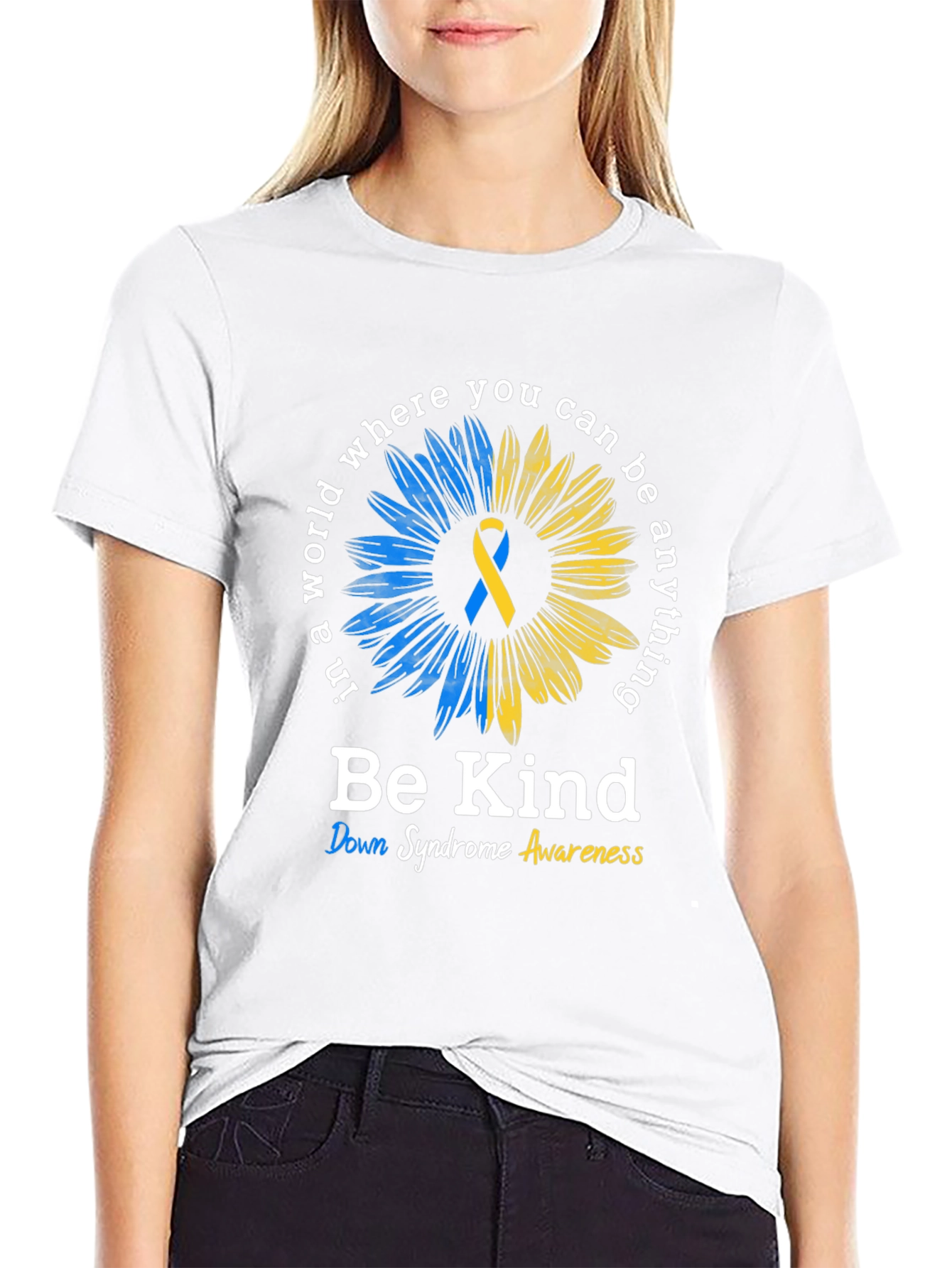 Be Kind Down Syndrome Awareness T-Shirt