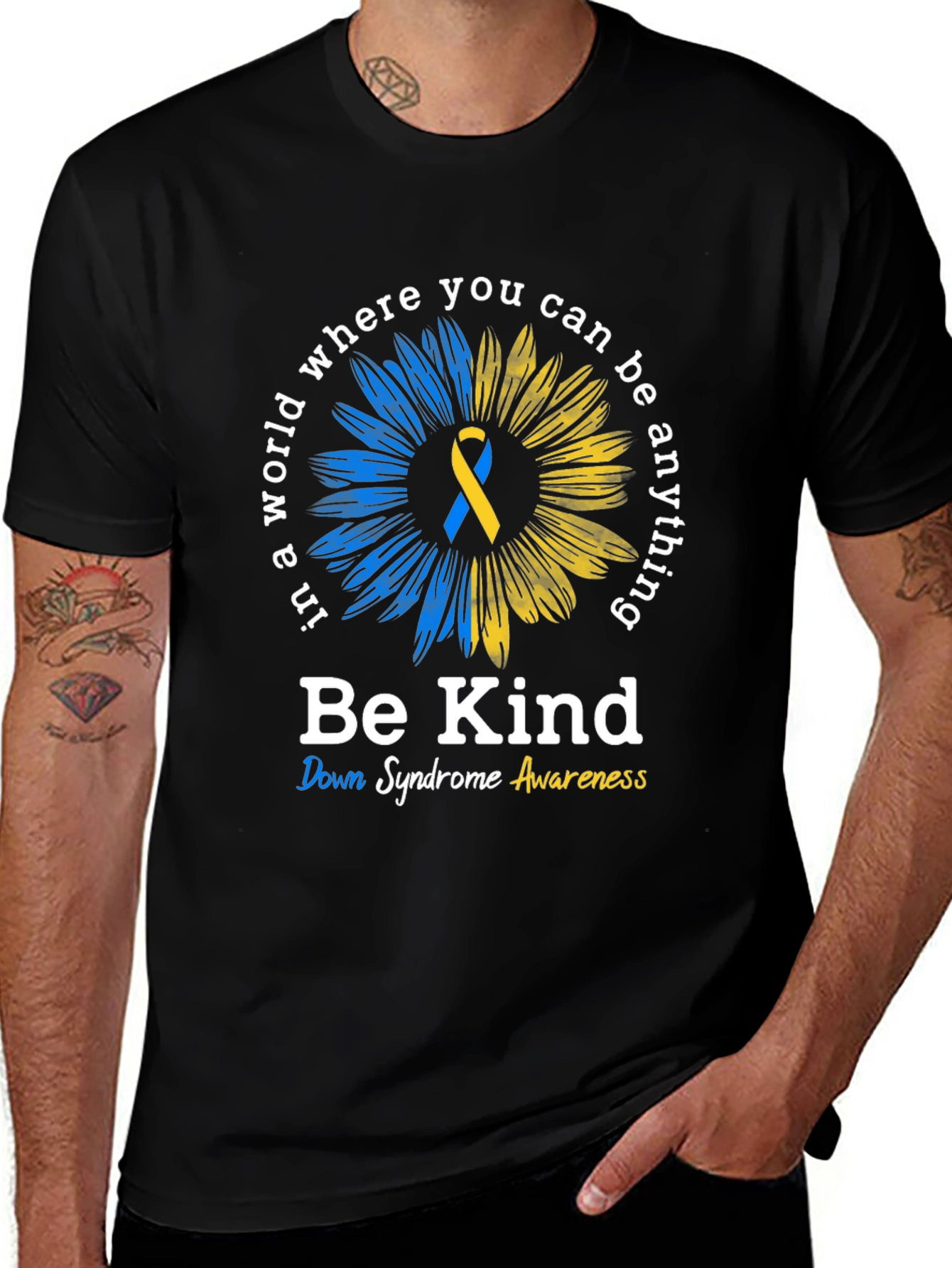 Be Kind Down Syndrome Awareness T-Shirt