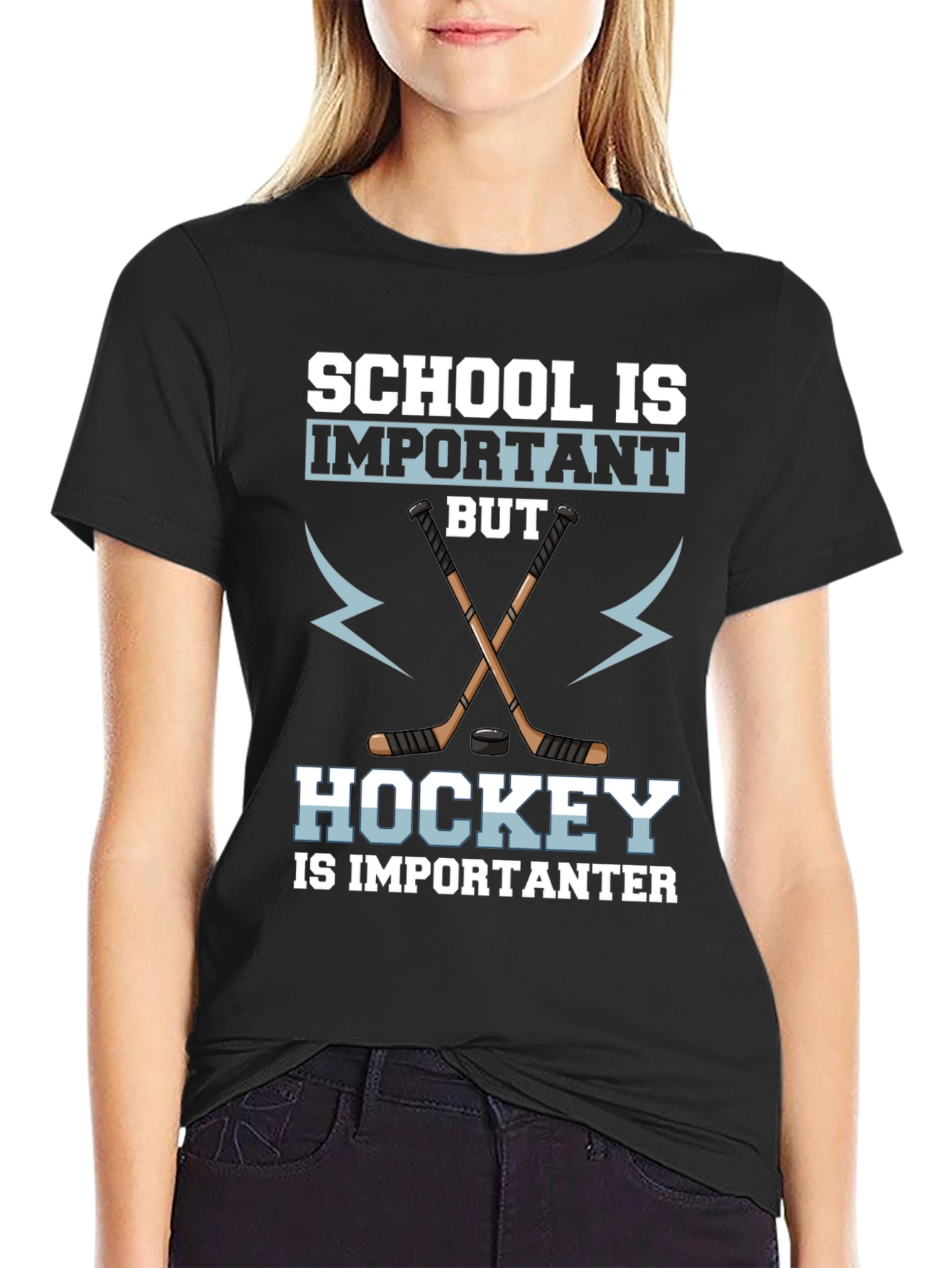 School Is Important But Hockey T-Shirt