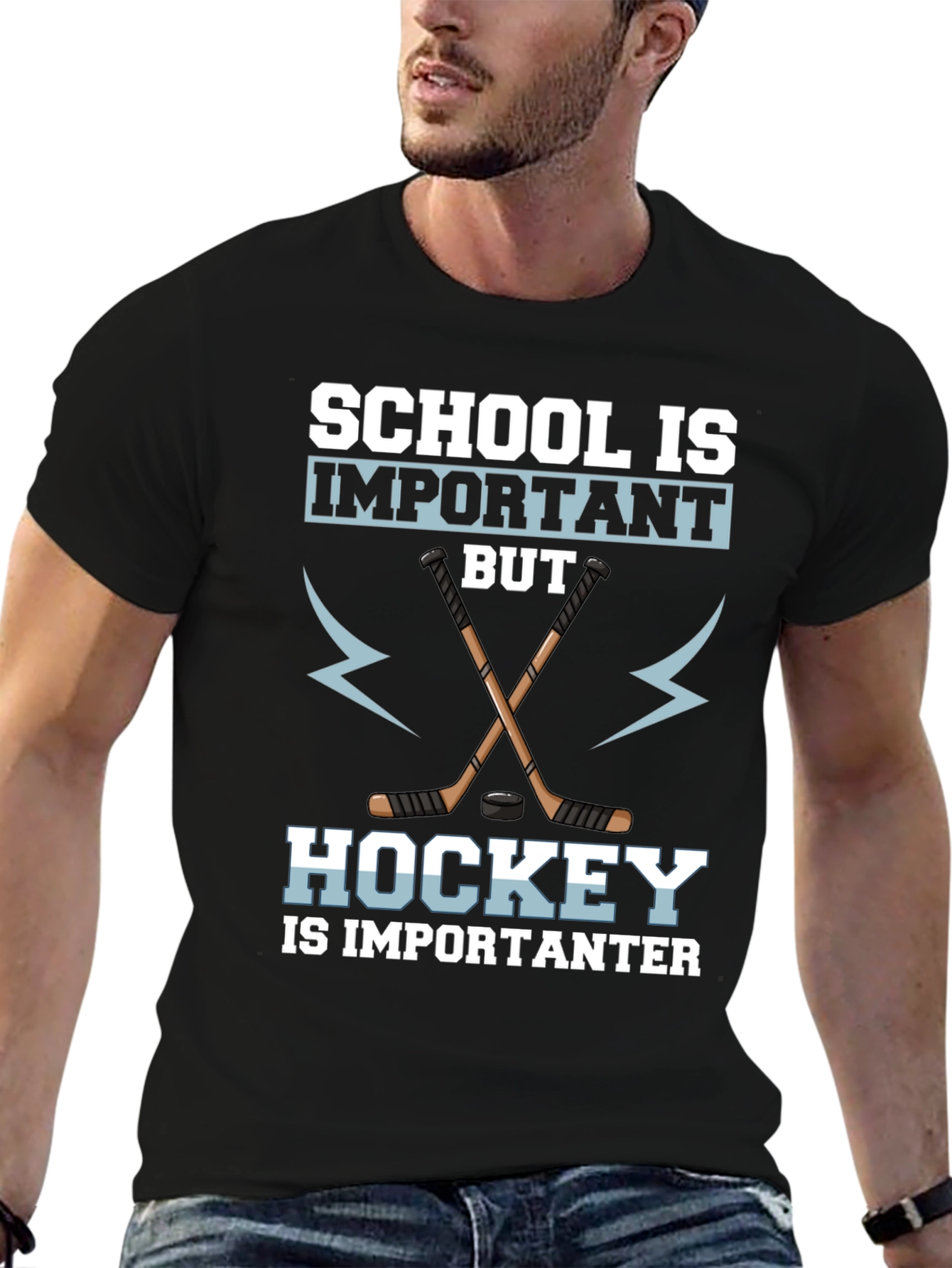 School Is Important But Hockey T-Shirt