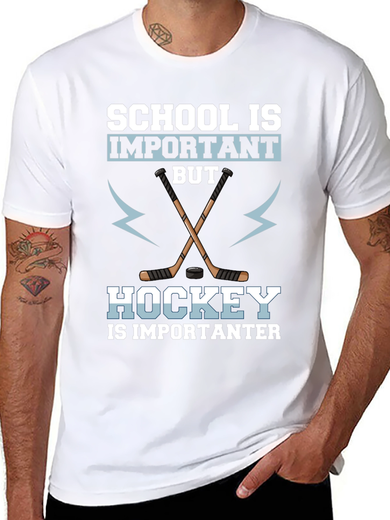 School Is Important But Hockey T-Shirt