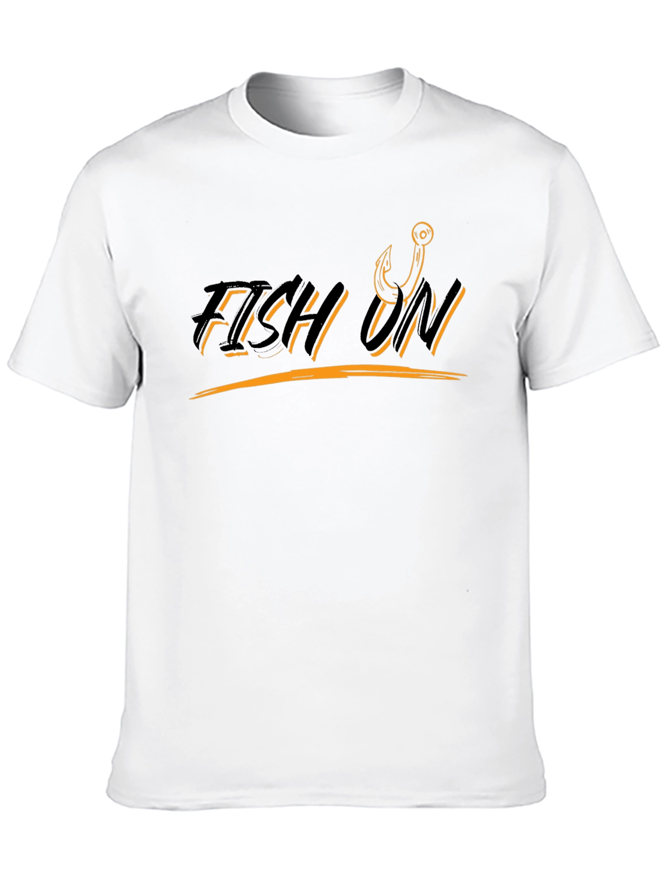 Fish On T-Shirt - Fishing Hook Design
