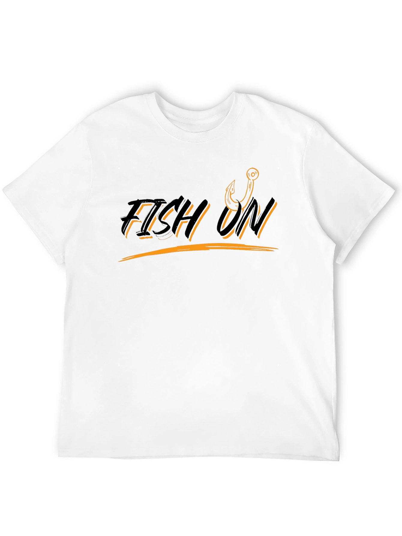 Fish On T-Shirt - Fishing Hook Design