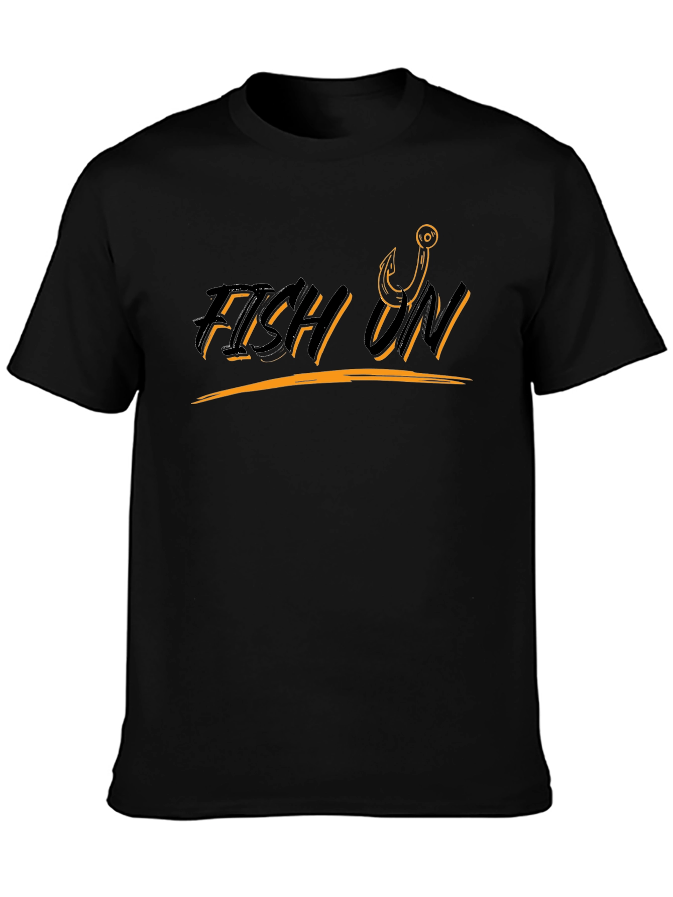 Fish On T-Shirt - Fishing Hook Design