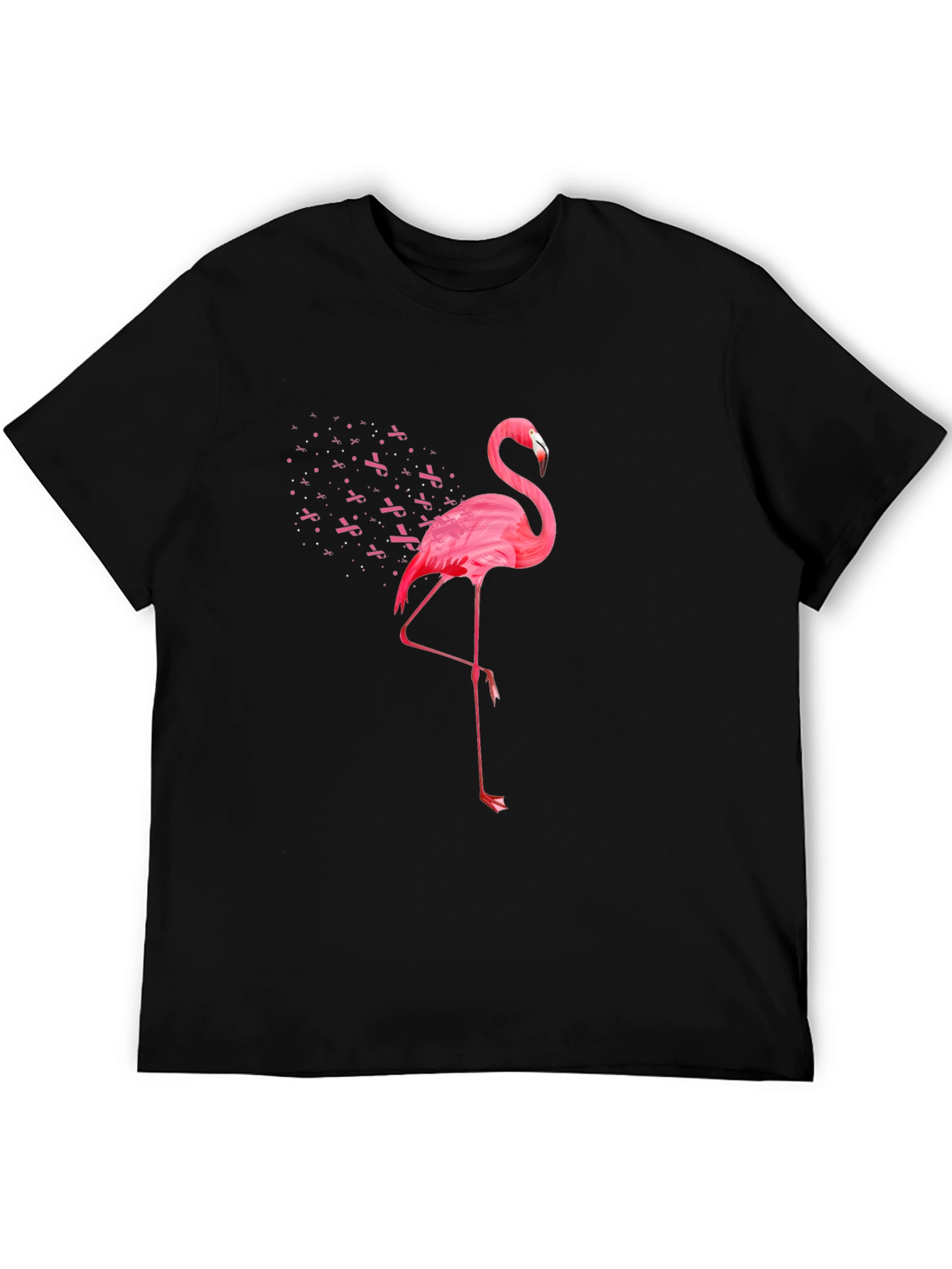 Pink Flamingo Breast Cancer Awareness T-Shirt
