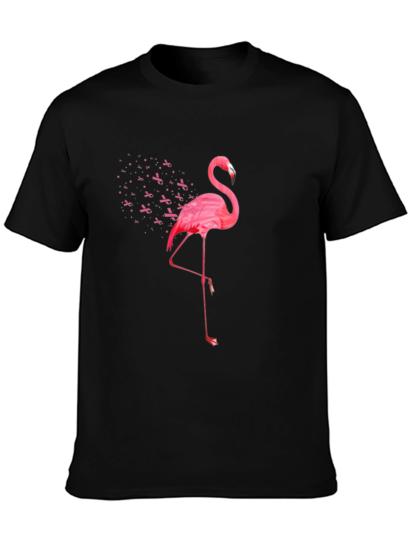 Pink Flamingo Breast Cancer Awareness T-Shirt
