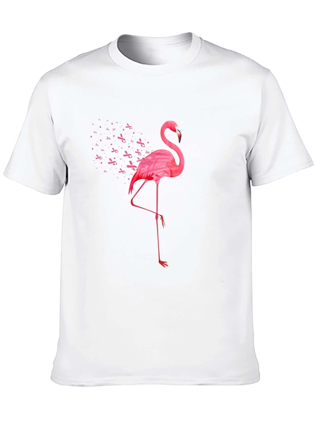 Pink Flamingo Breast Cancer Awareness T-Shirt