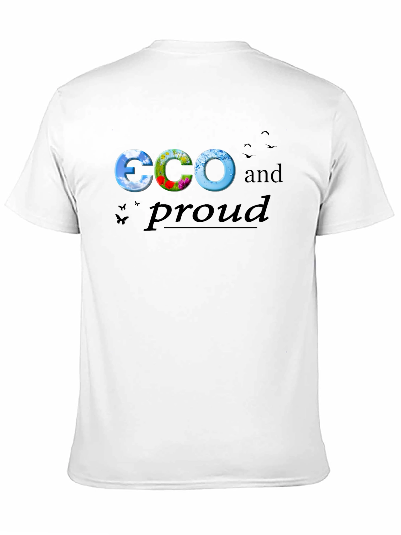 Eco and Proud Black Graphic Tee