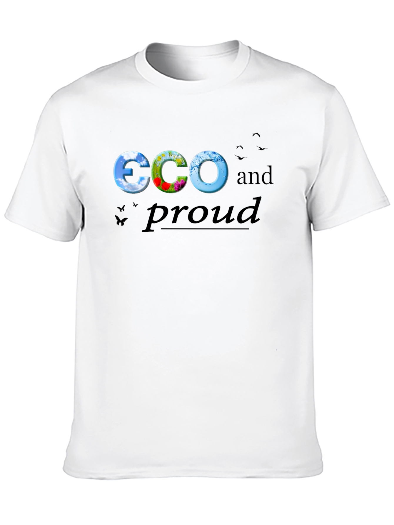 Eco and Proud Black Graphic Tee