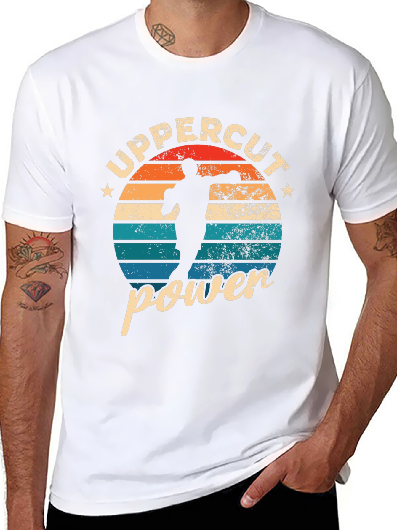 Retro Uppercut Power Graphic T-Shirt
