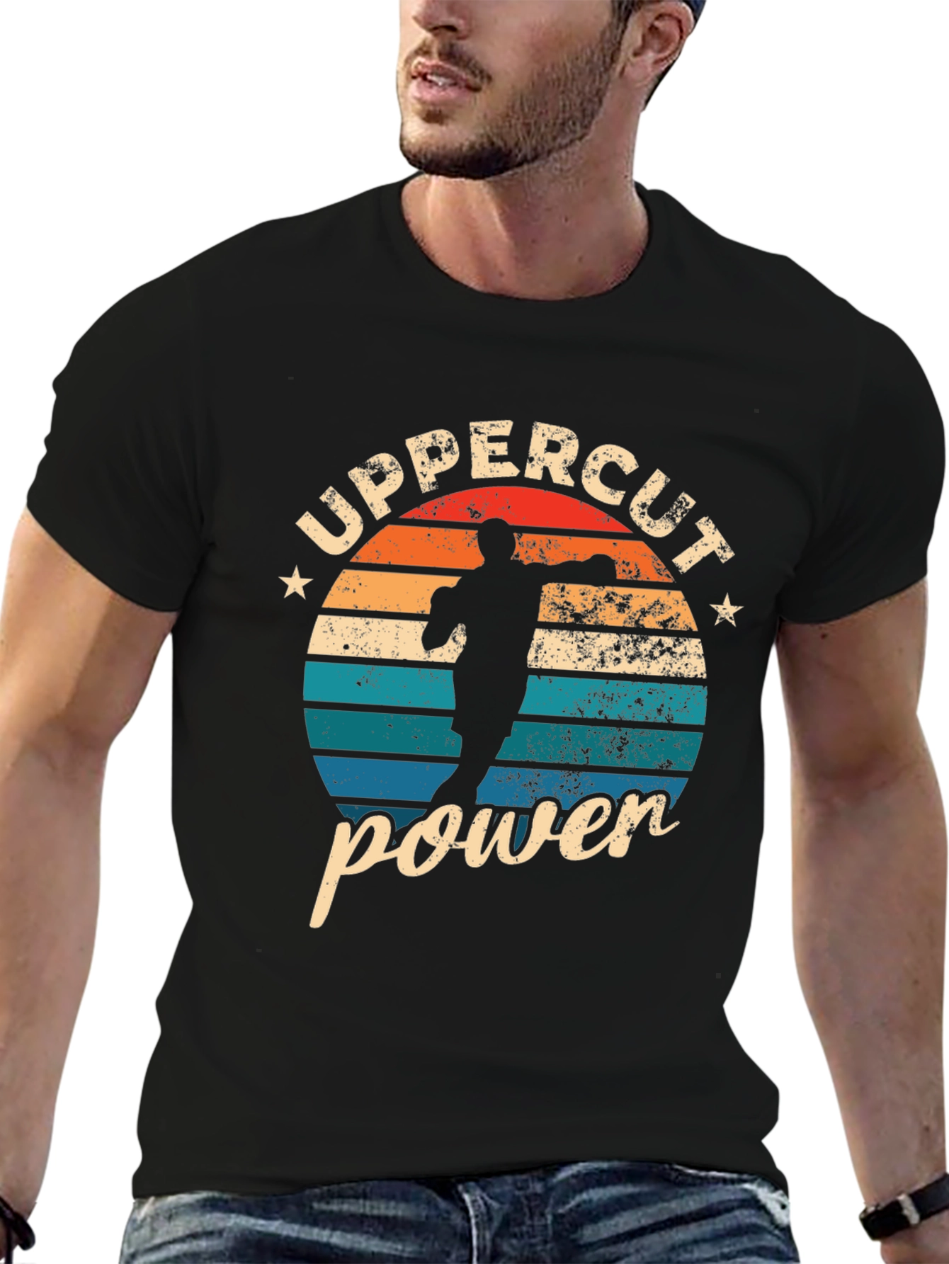 Retro Uppercut Power Graphic T-Shirt