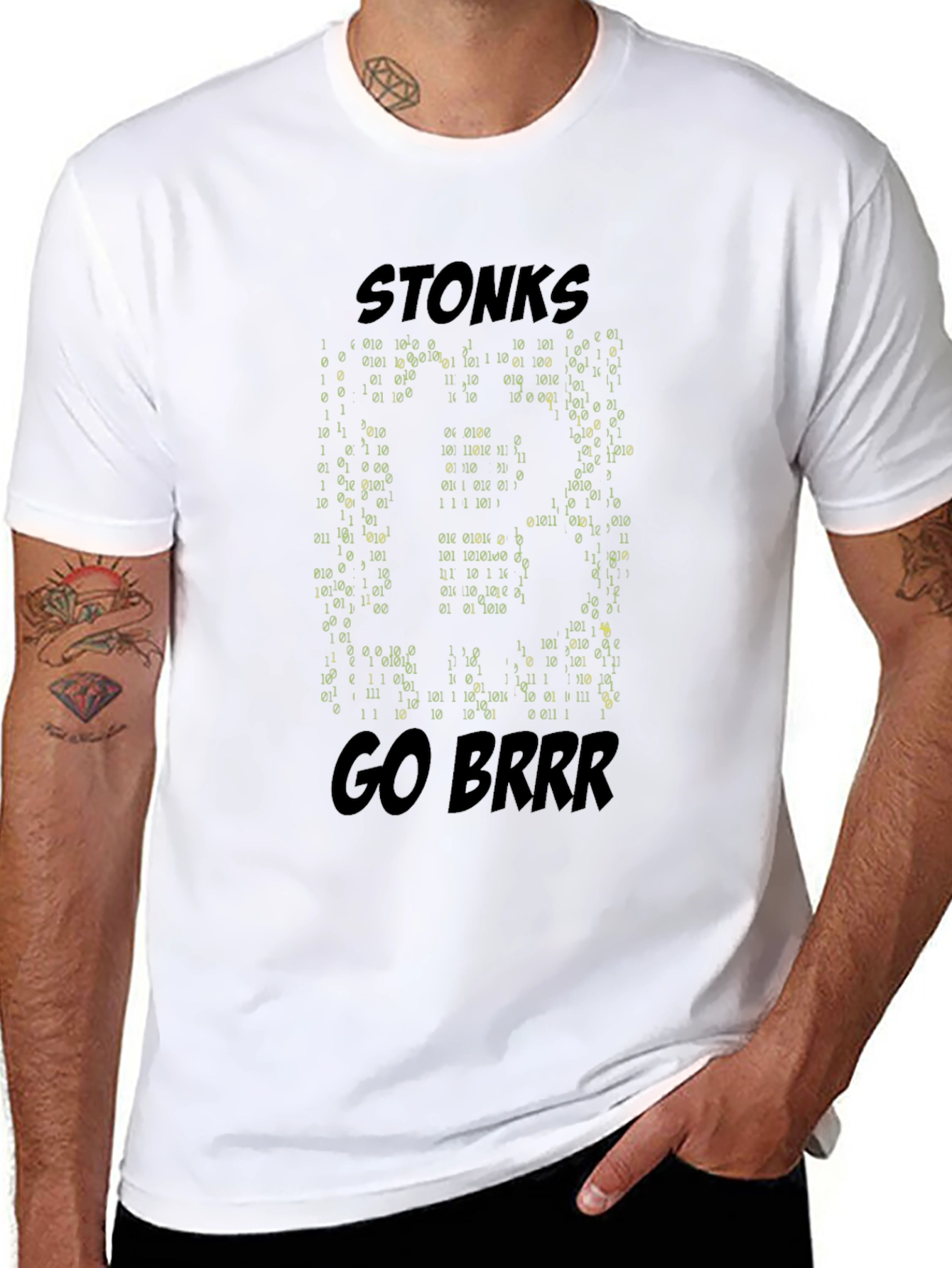 Stonks Go Brrr Bitcoin T-Shirt