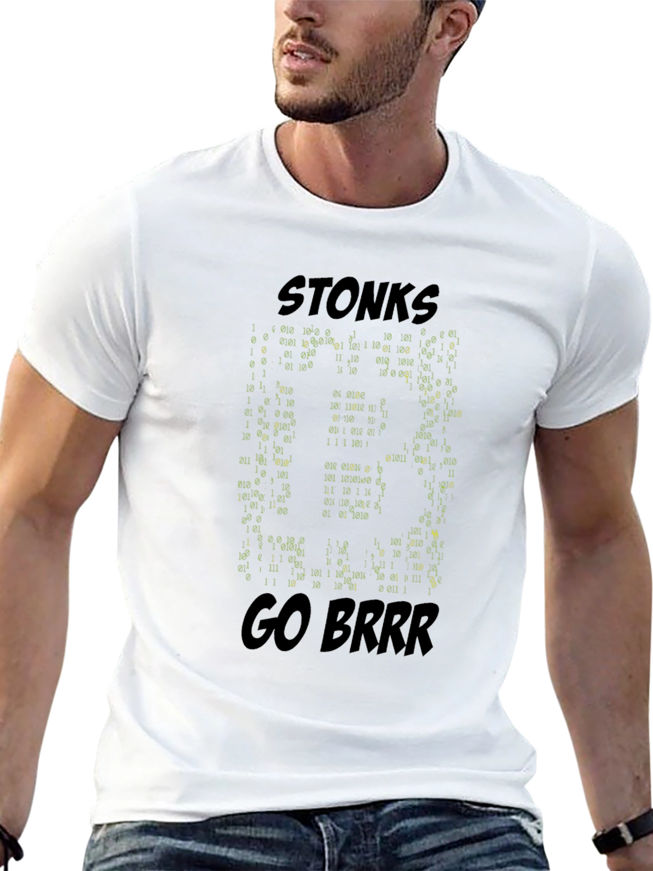 Stonks Go Brrr Bitcoin T-Shirt