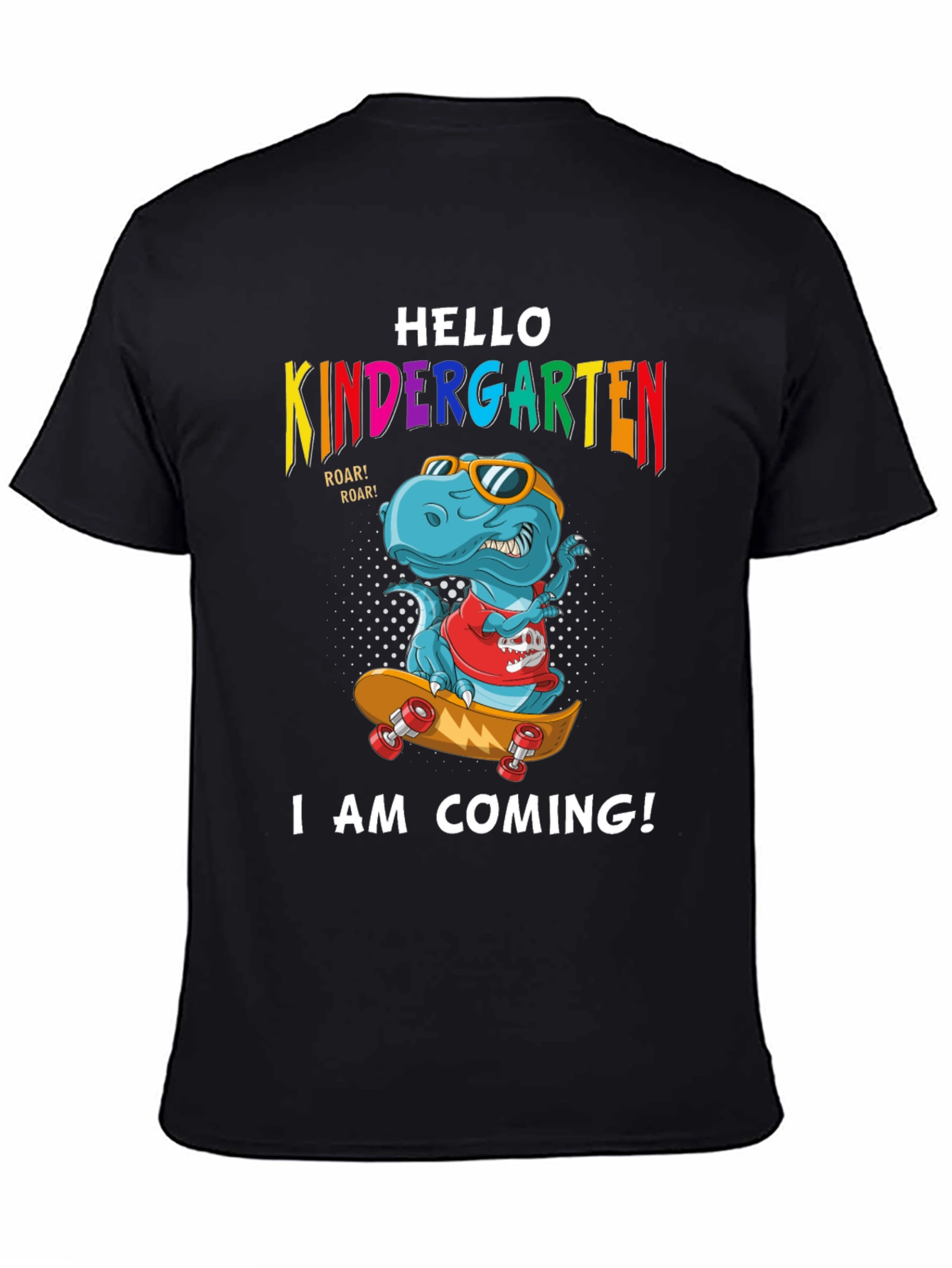 Kindergarten T-Rex Skateboard T-Shirt